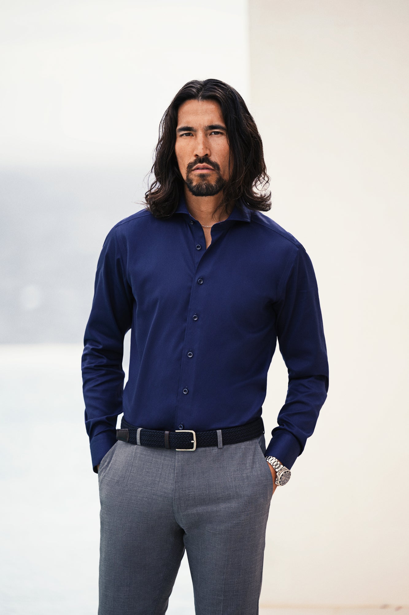 JH&F Classic Trousers Grey Melange