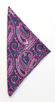 JH&F Handkerchief Paisley Pink
