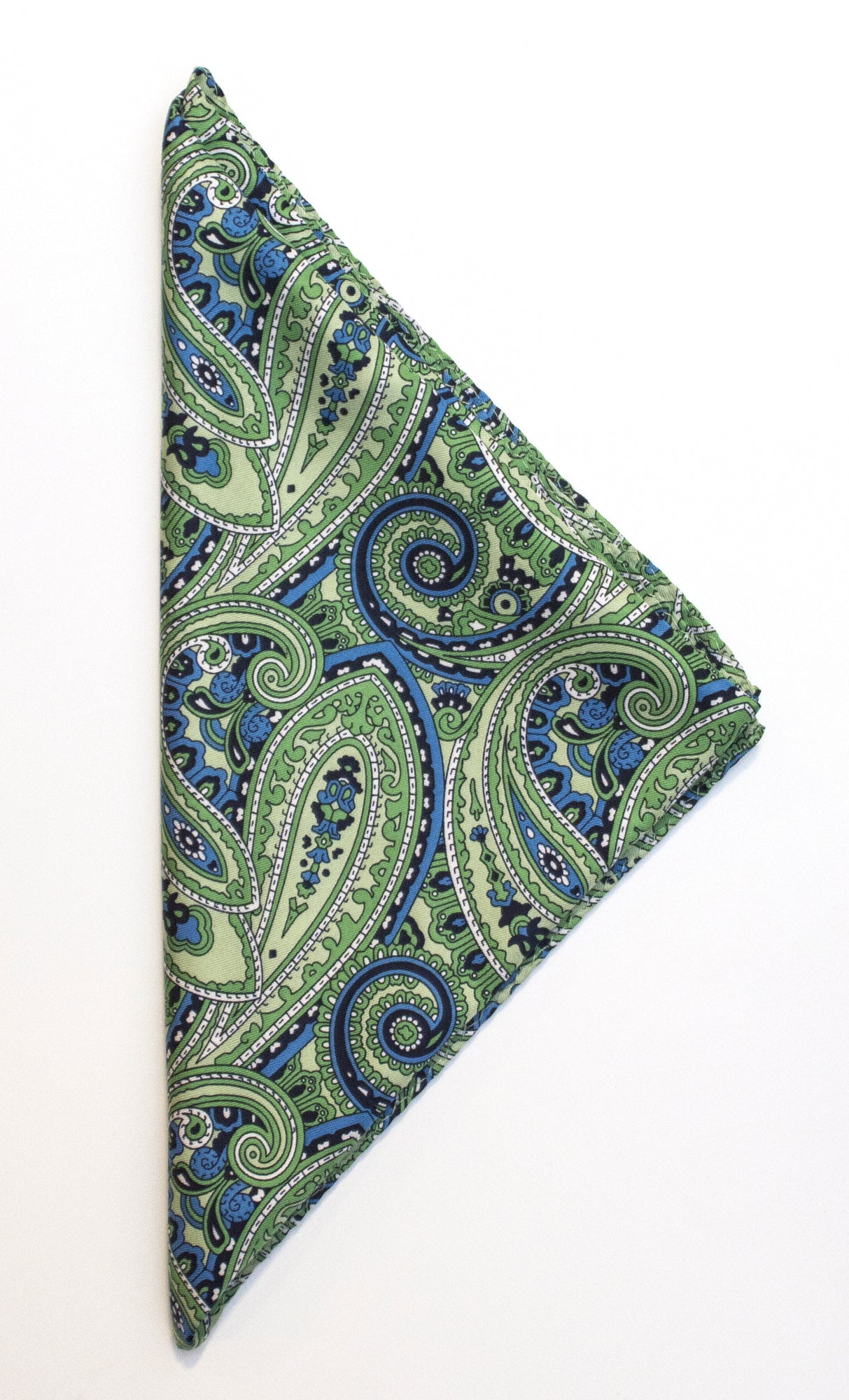JH&F Handkerchief Paisley Green