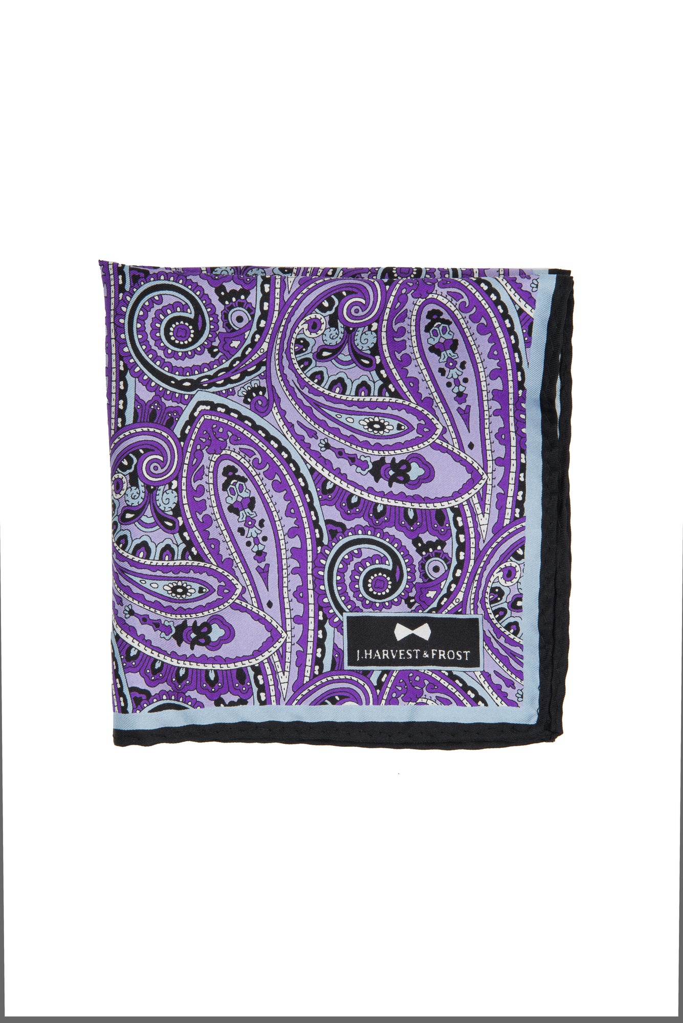 JH&F Handkerchief Paisley Purple