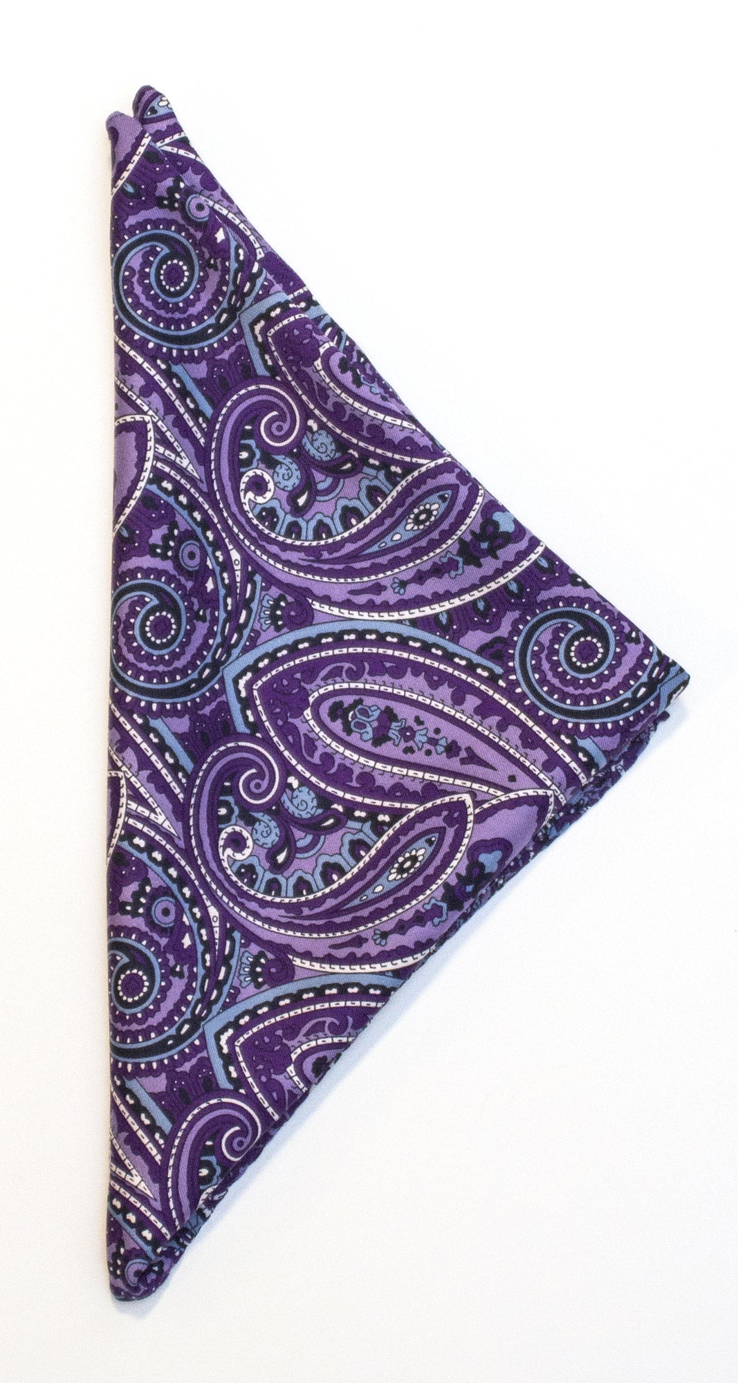 JH&F Handkerchief Paisley Purple