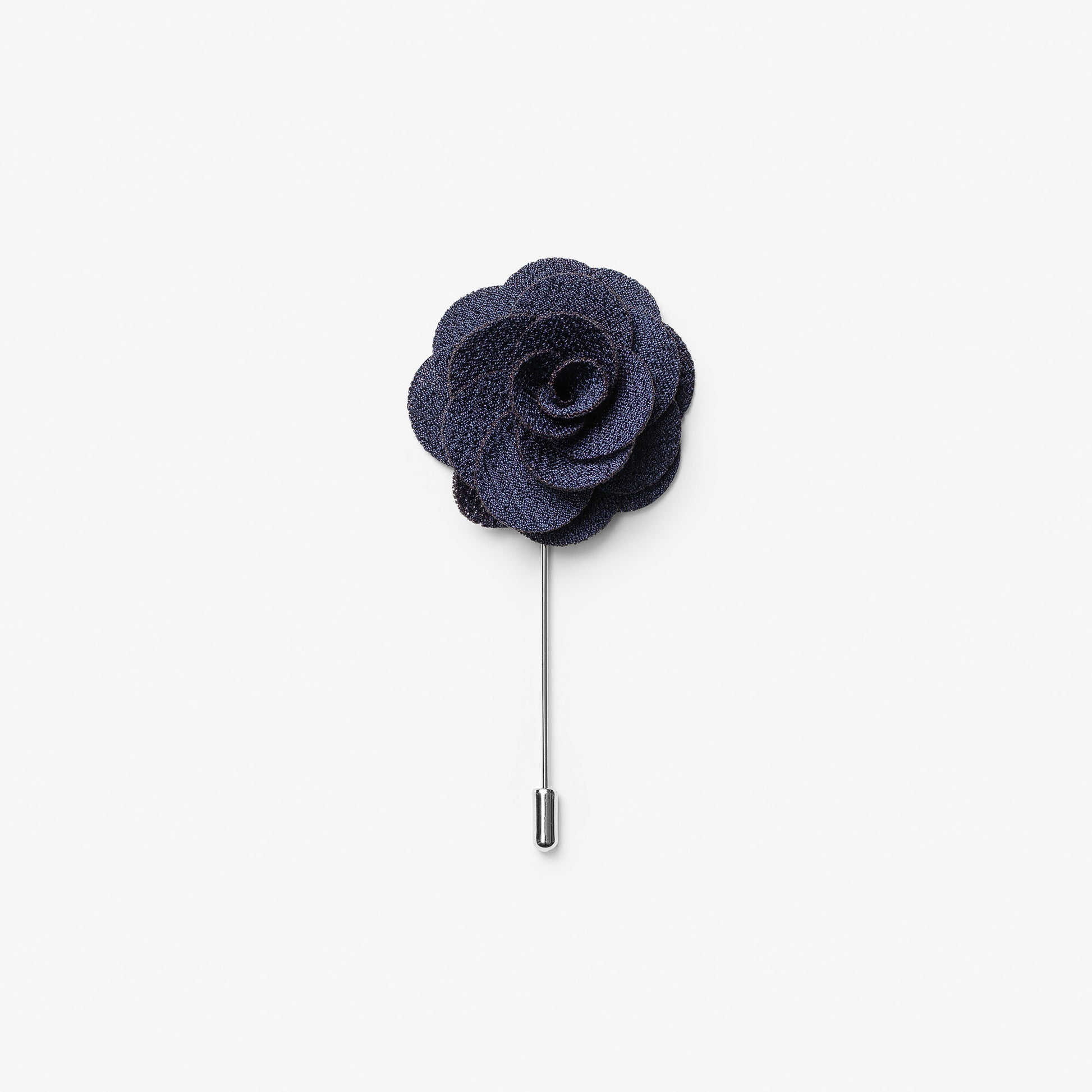 Giftbox Solid Hankie & Lapel Pin Navy