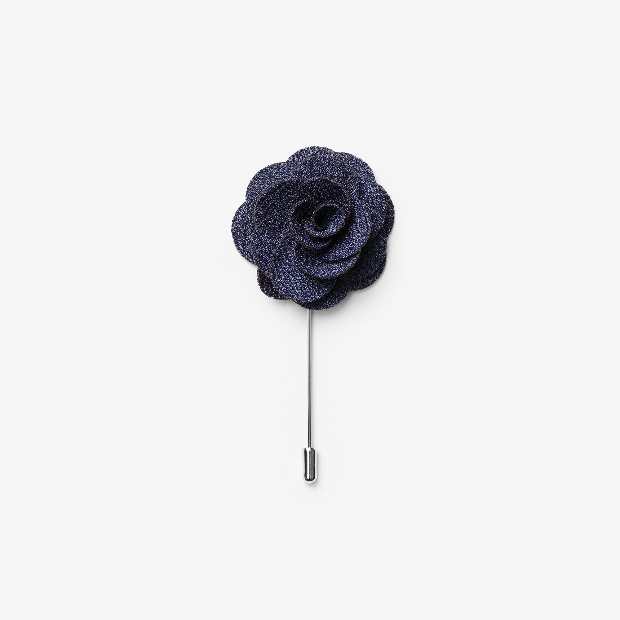 Giftbox Solid Hankie & Lapel Pin Navy