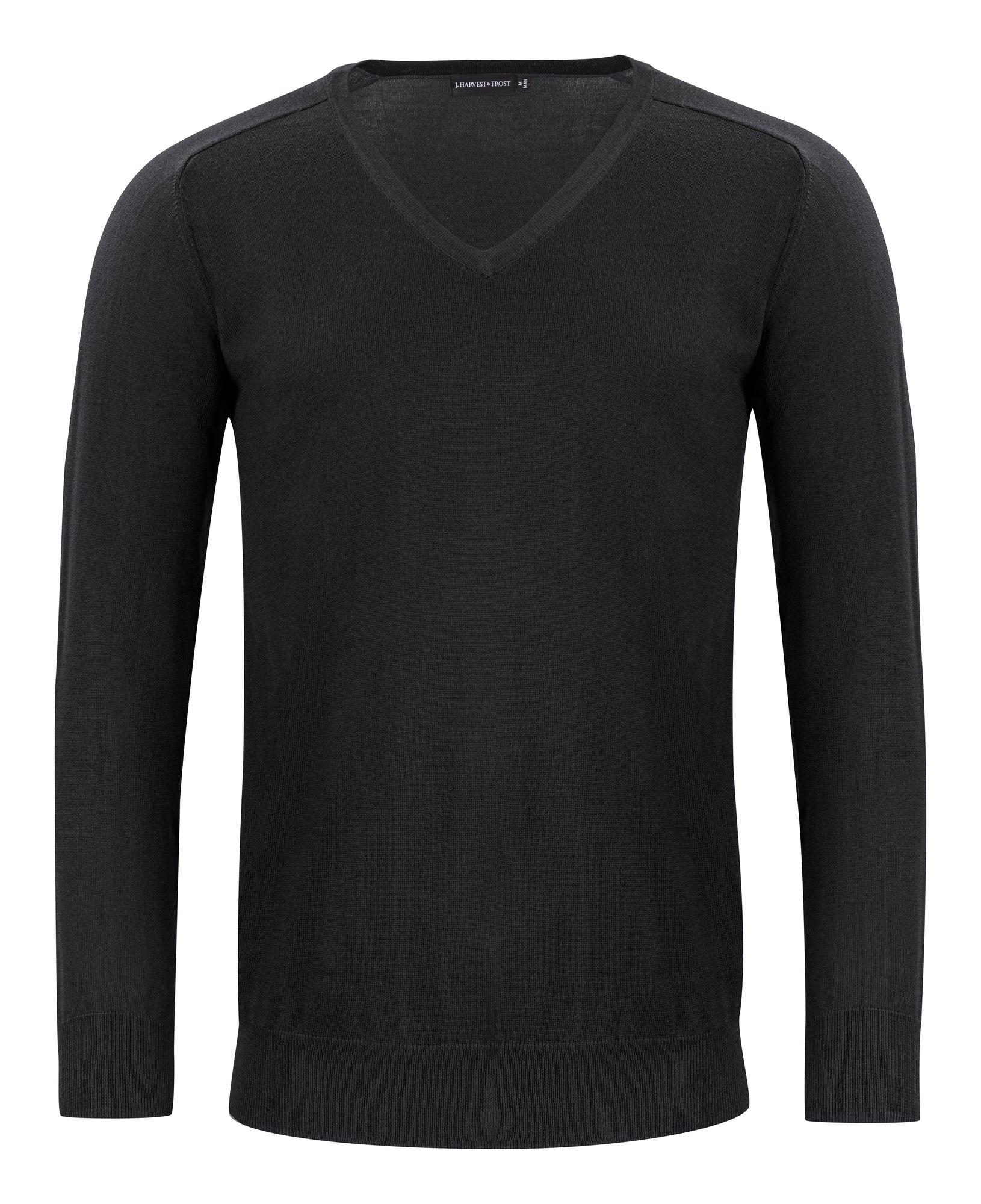 Merino V-Neck Black