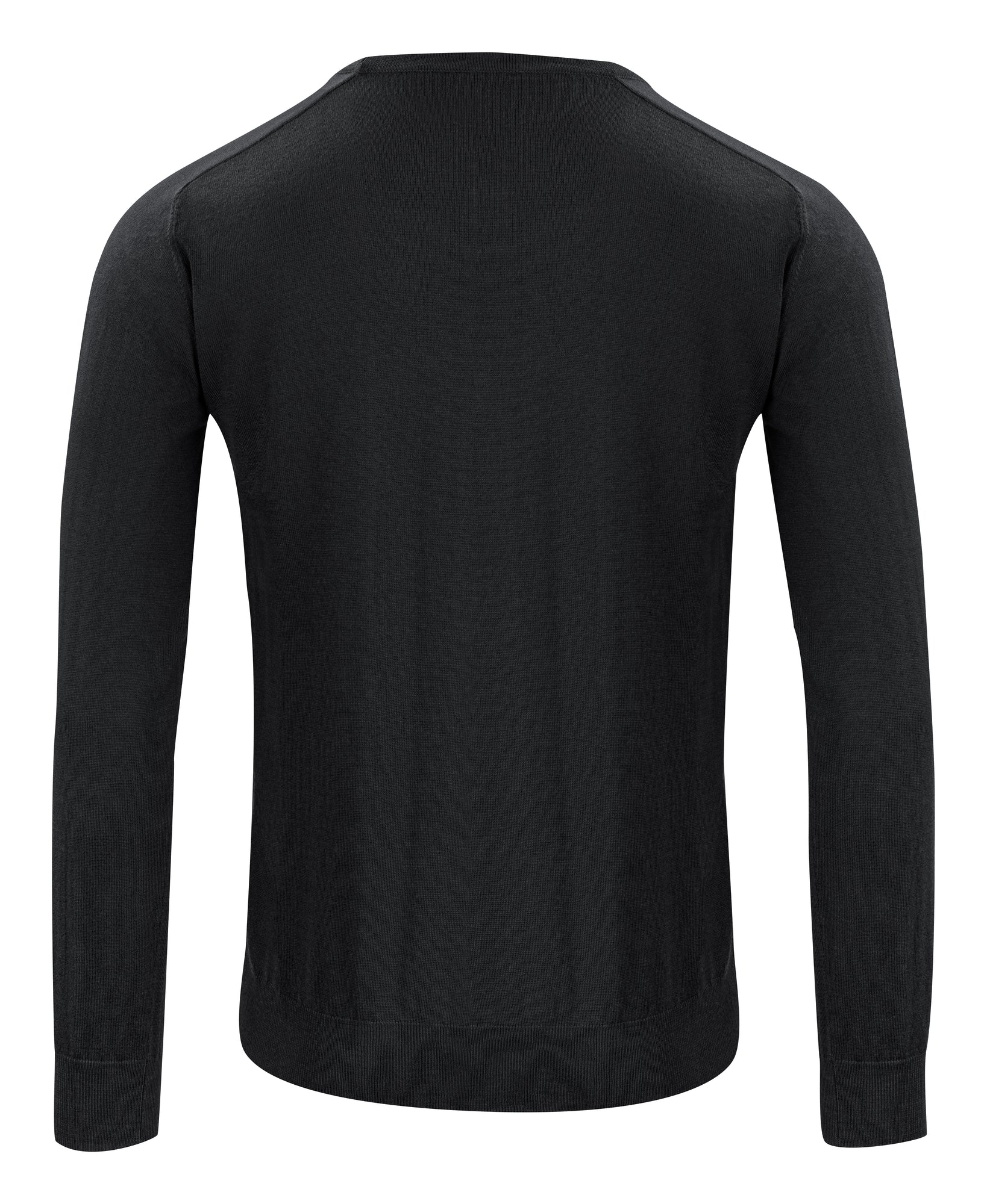 Merino V-Neck Black