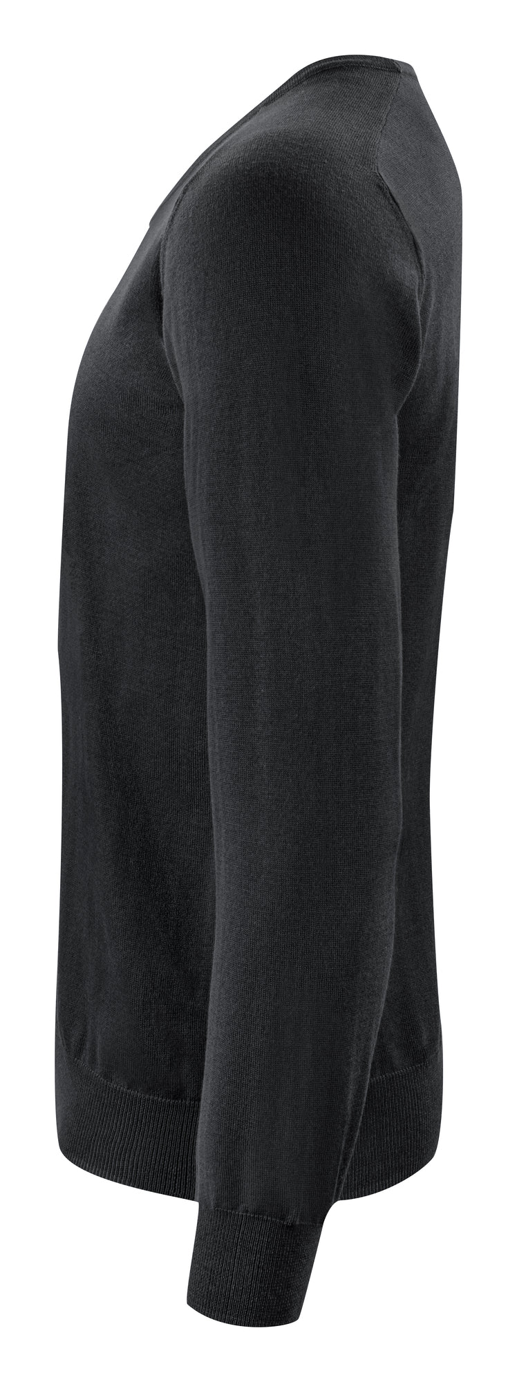 Merino V-Neck Black