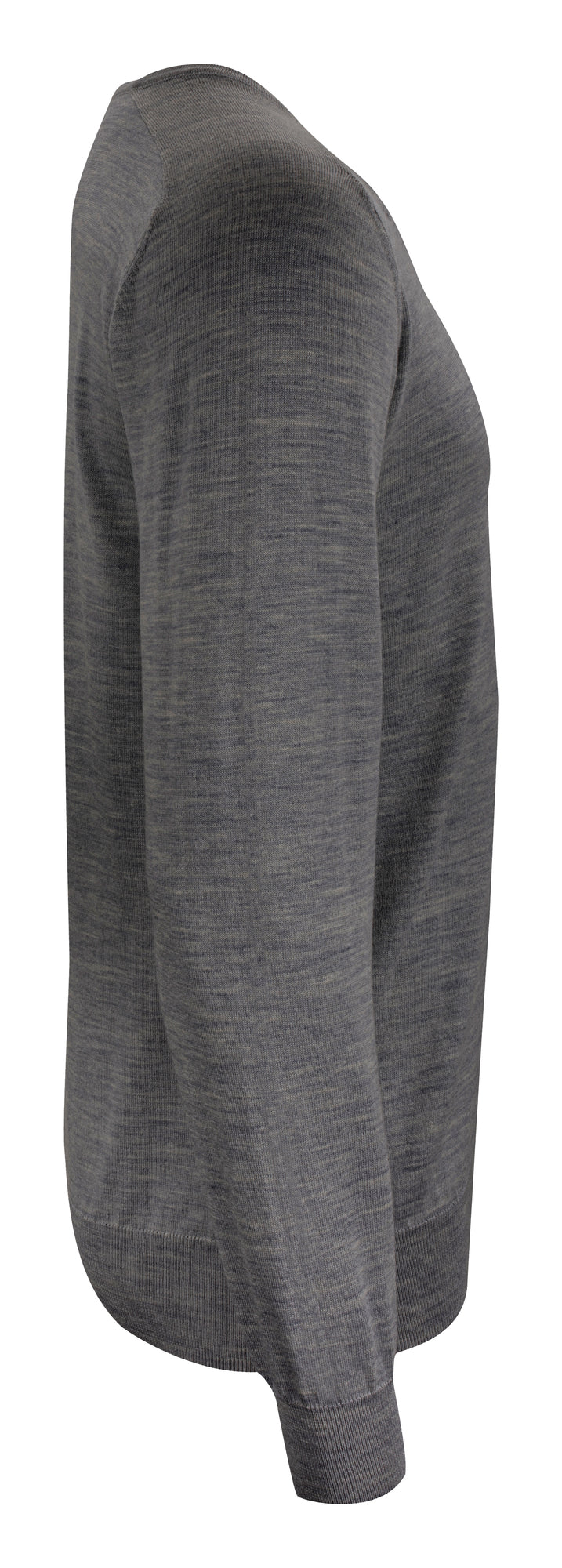 Merino V-Neck Dark Grey Melange