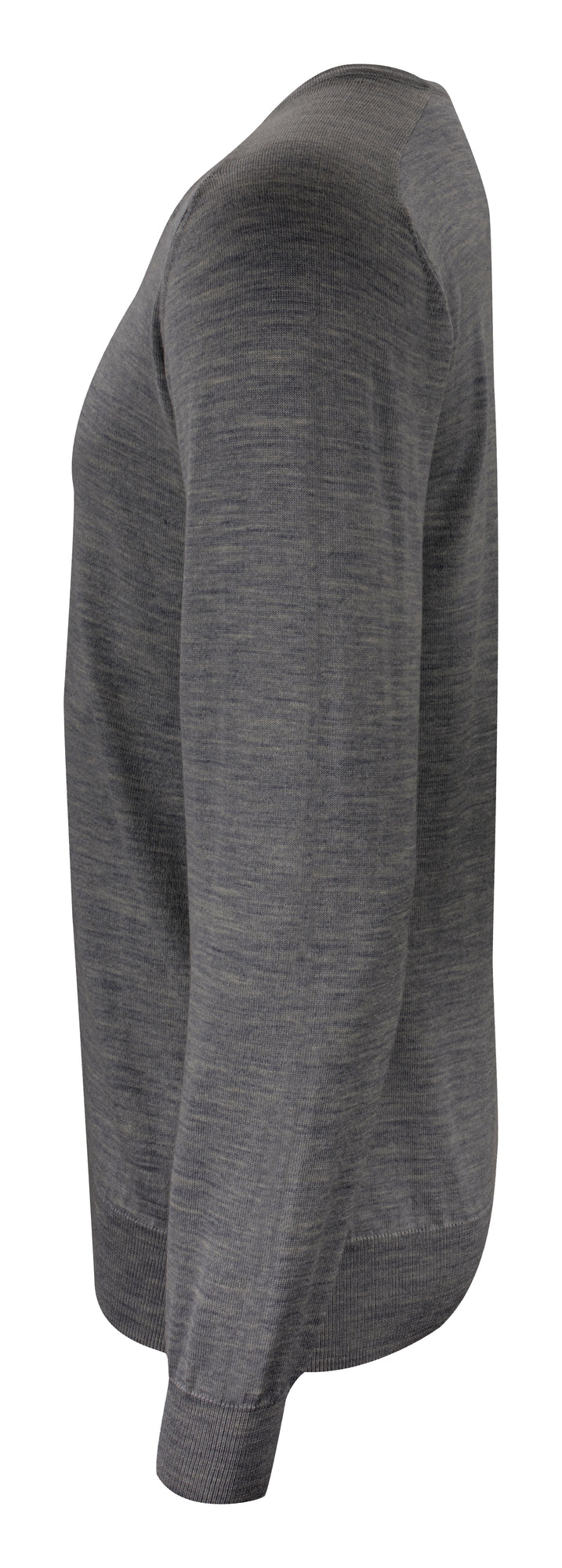 Merino V-Neck Dark Grey Melange