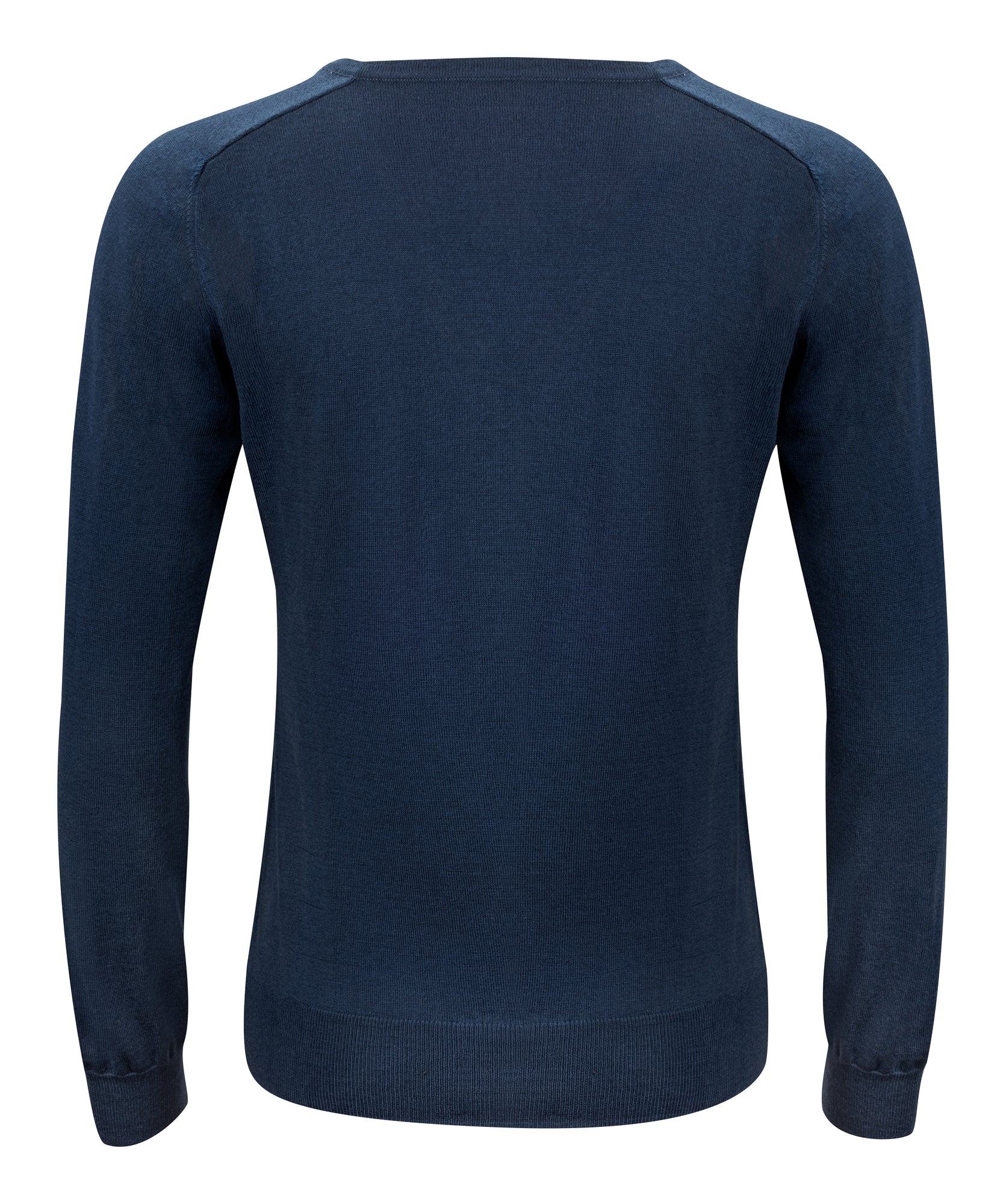 Merino V-Neck Woman Navy