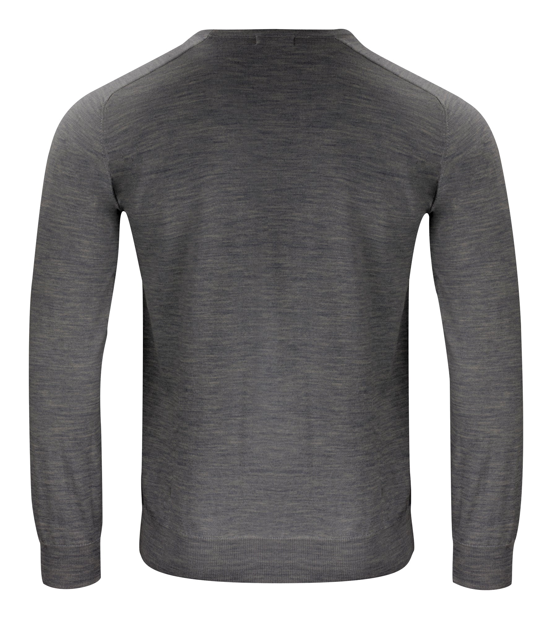 Merino U-Neck Grey Melange