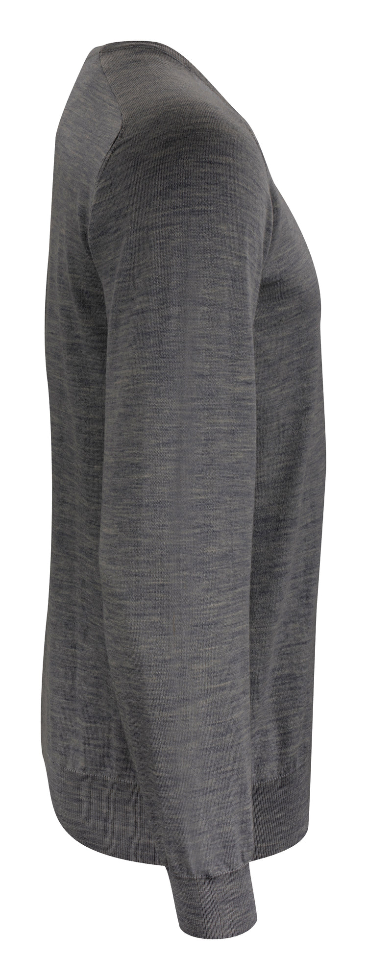 Merino U-Neck Grey Melange