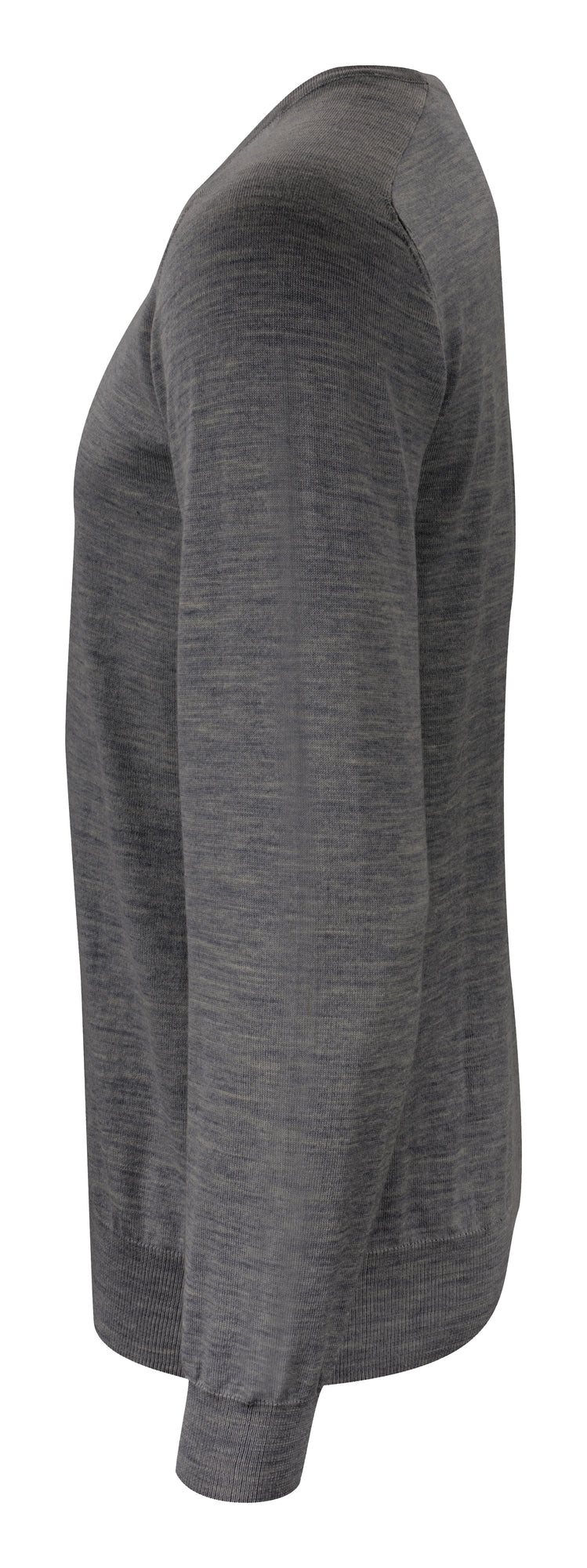 Merino U-Neck Grey Melange