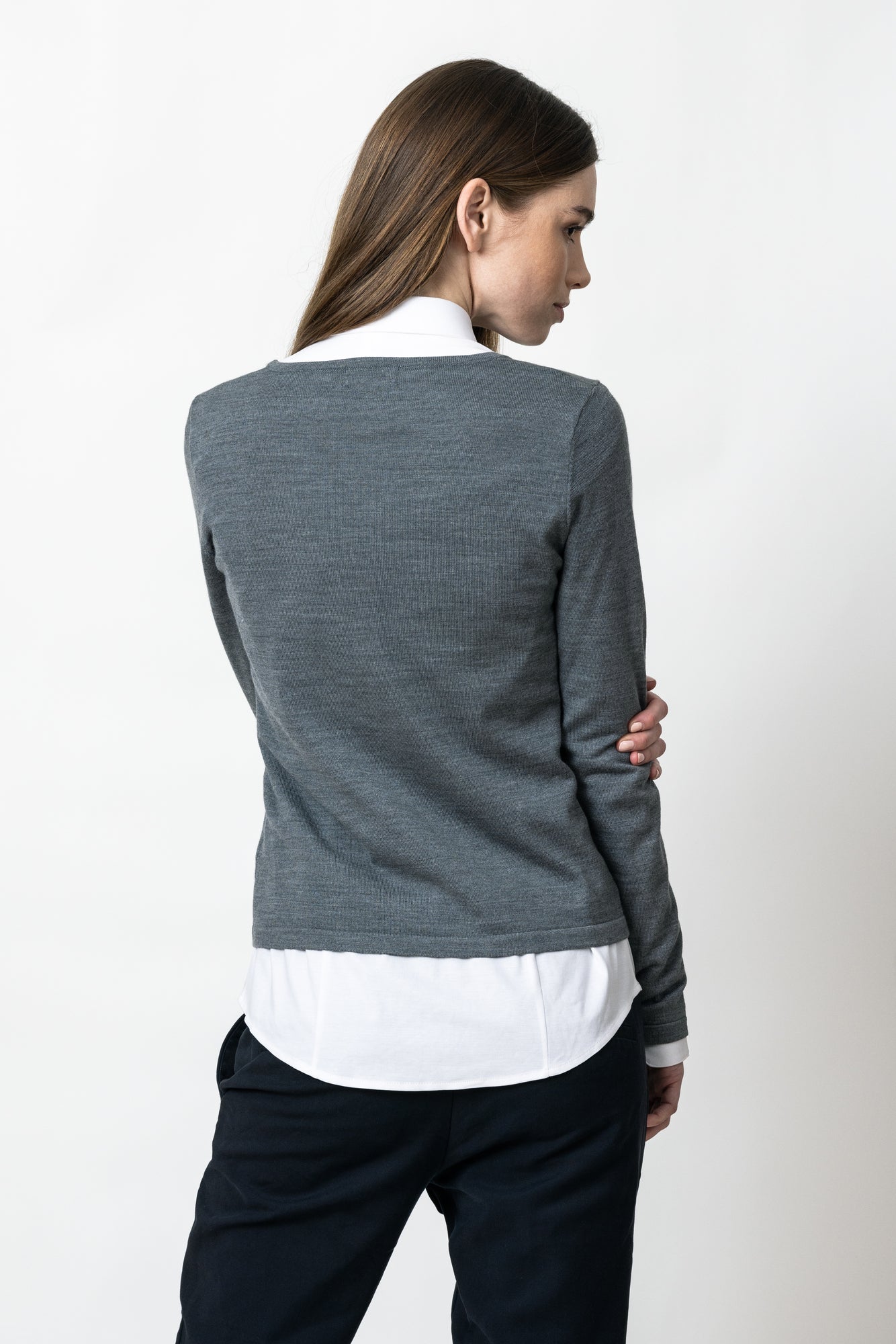 Merino U Woman Dark Grey Melange