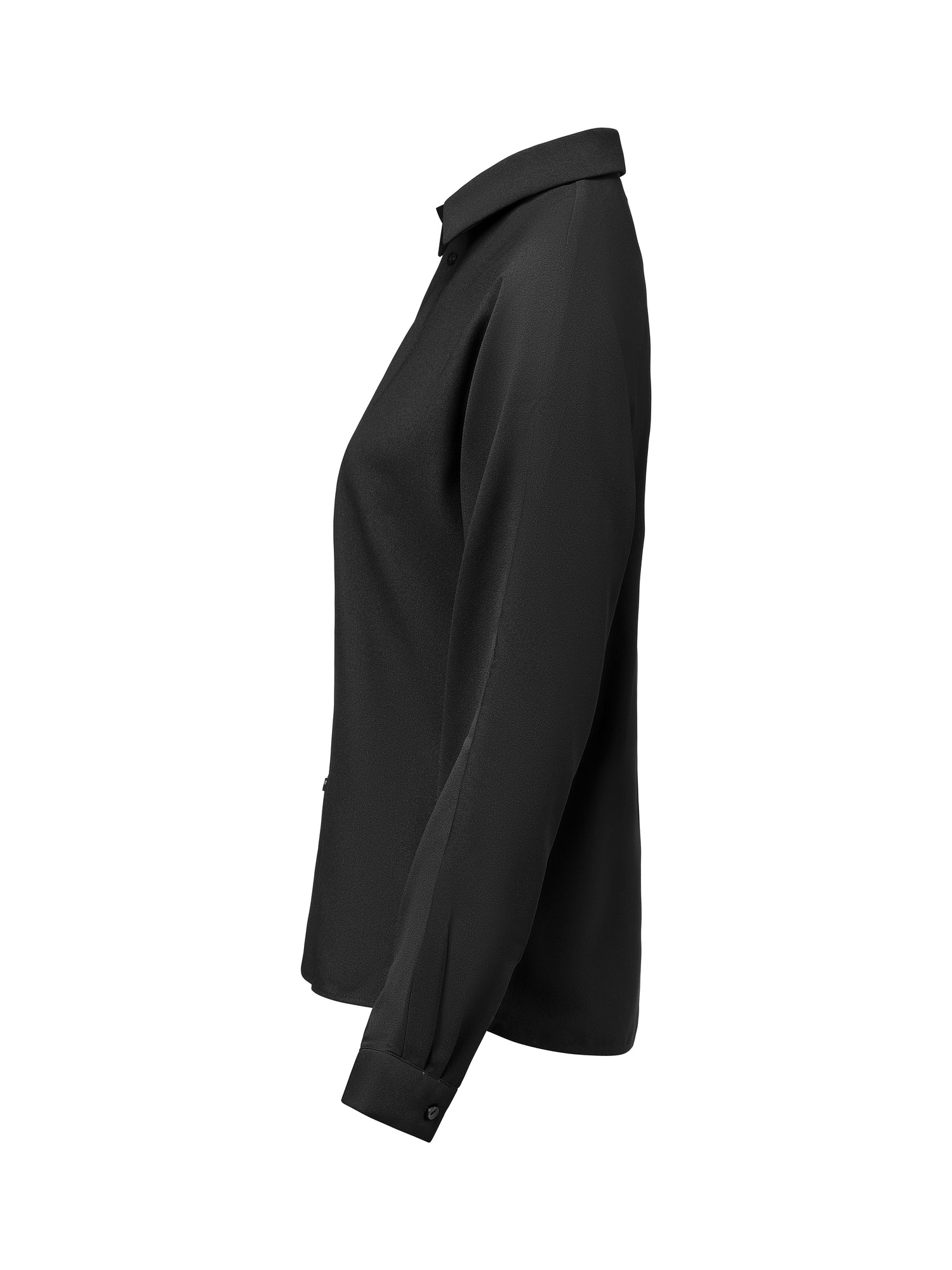Crepe Satin Blouse Black