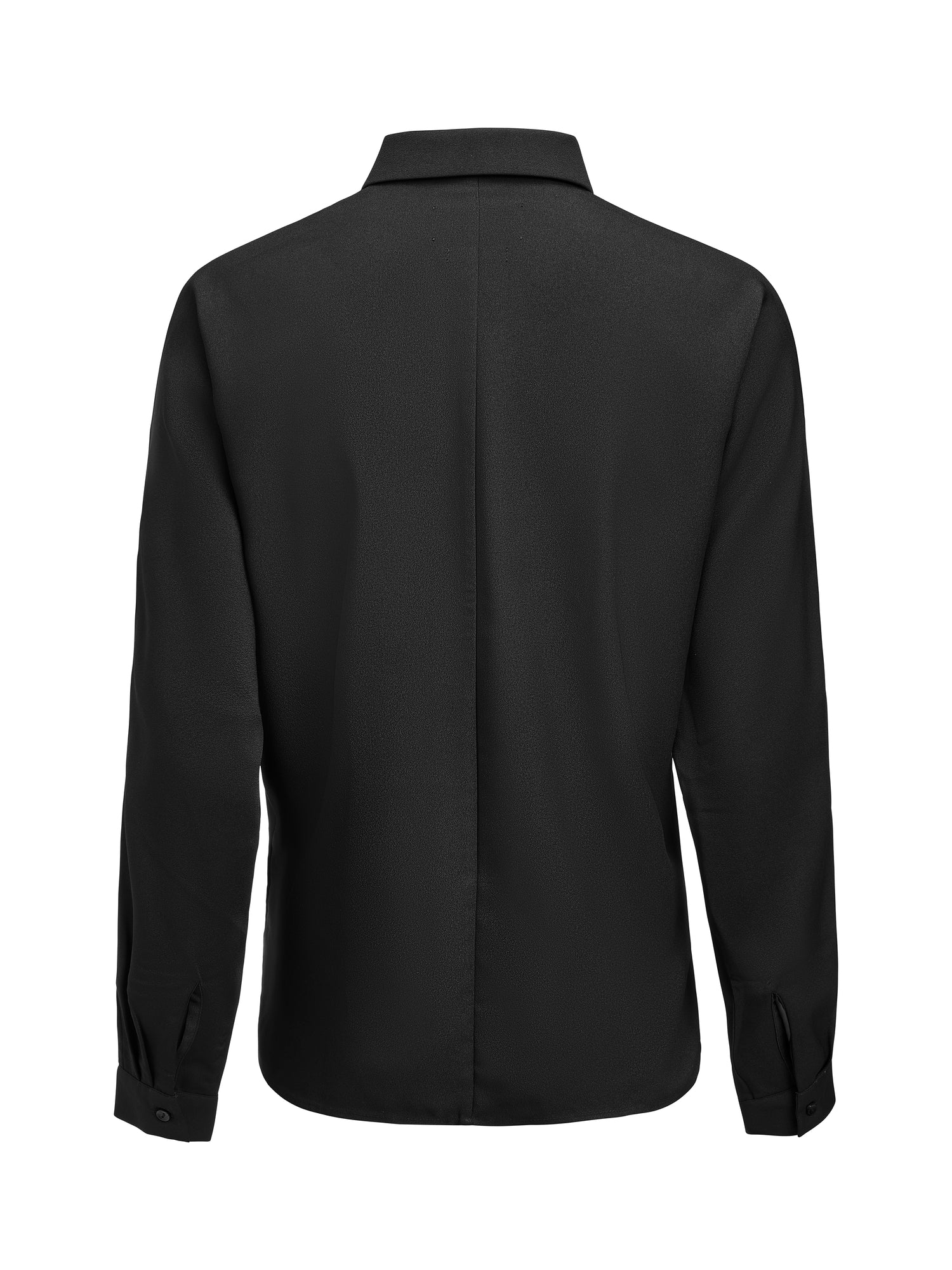 Crepe Satin Blouse Black