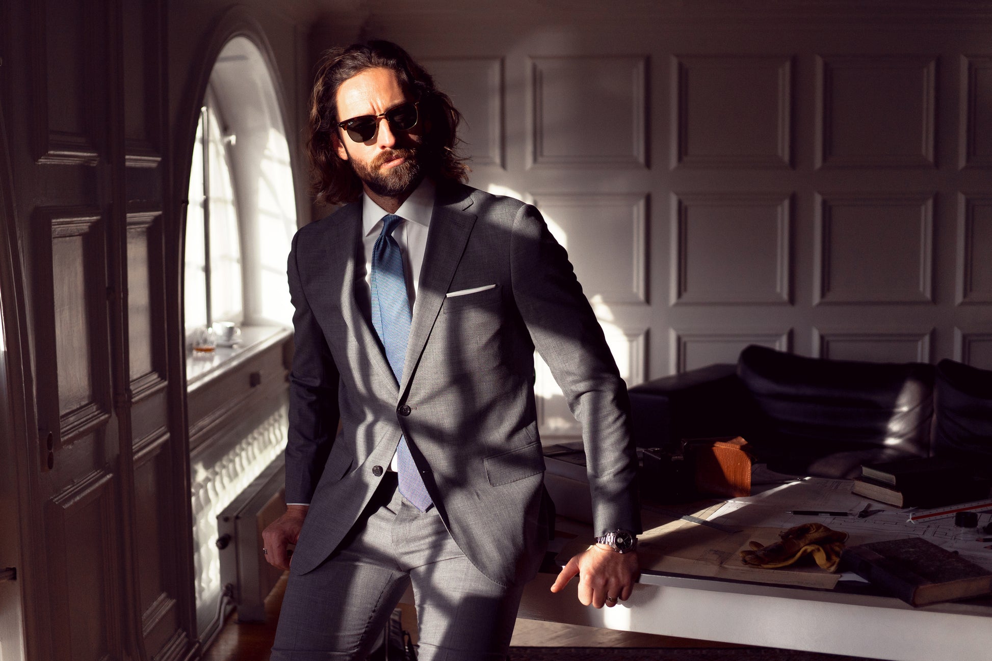 JH&F Classic Blazer 20 Grey Melange