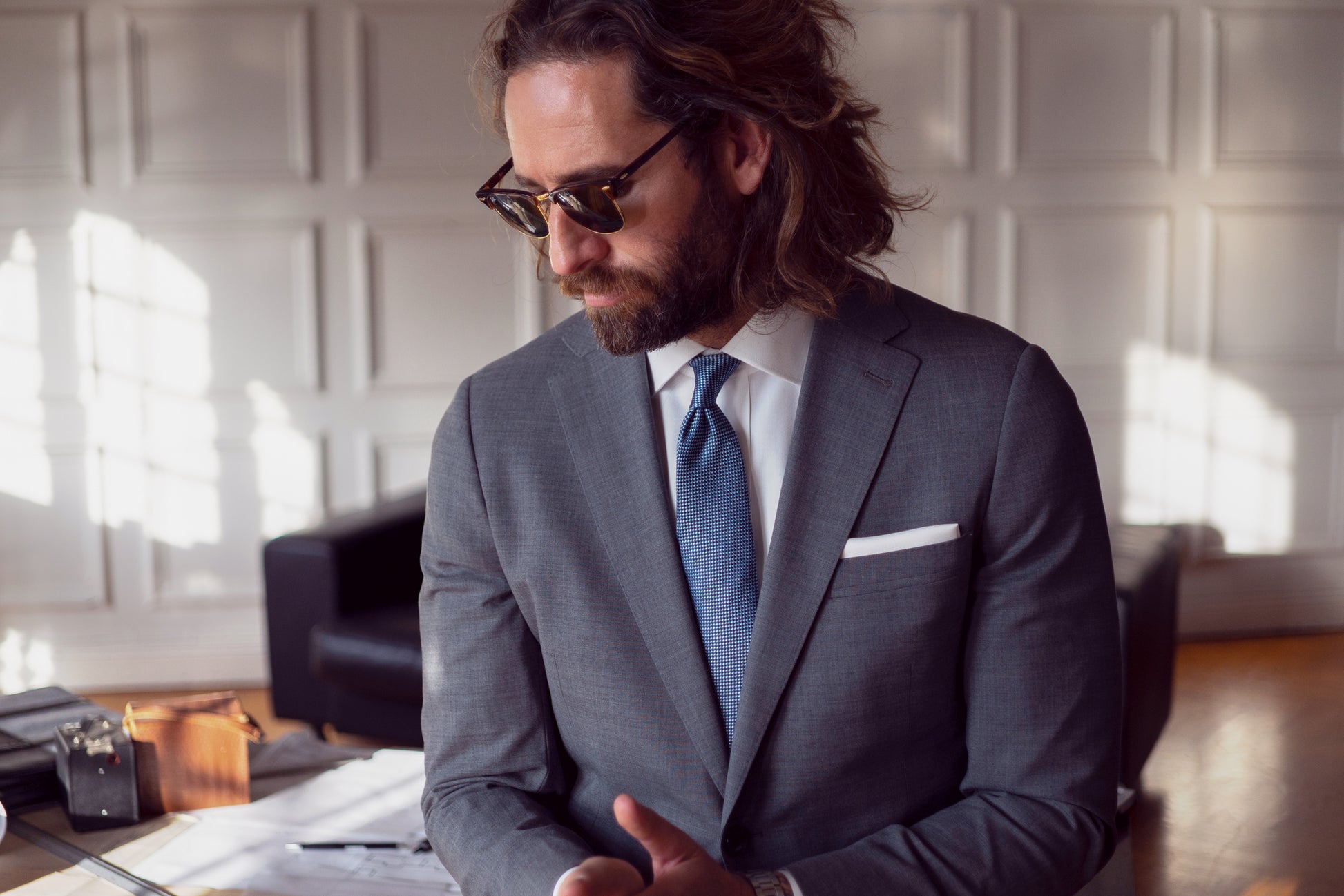 GB01 Twill Slim Grey