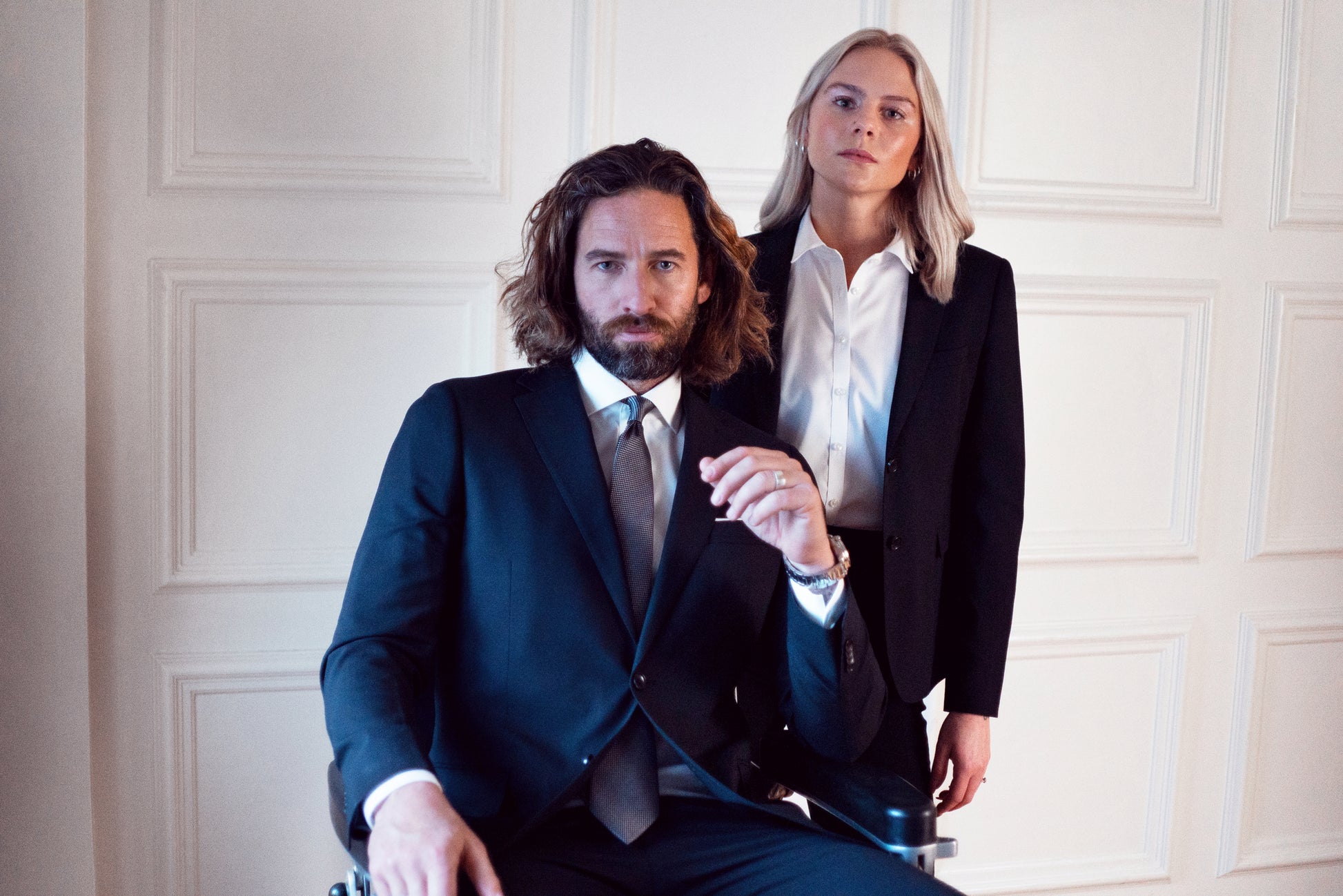 JH&F Classic Blazer 20 Woman Grey Melange