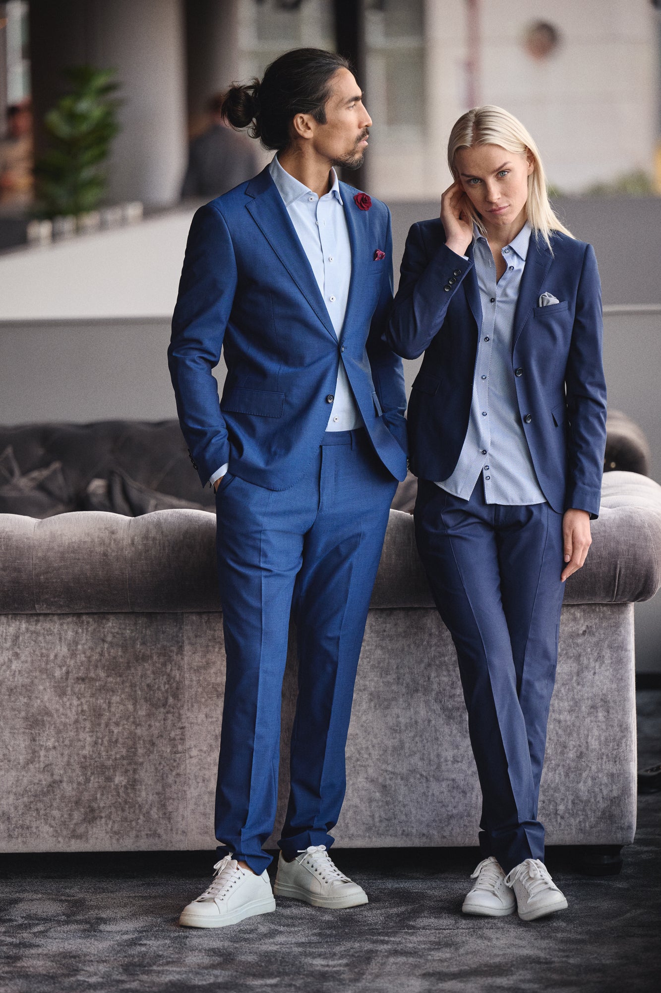 JH&F Classic Blazer 20 Woman Grey Melange