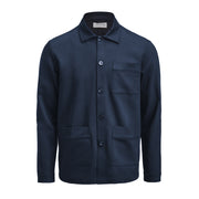 Patch Pocket Overshirt Unisex Navy