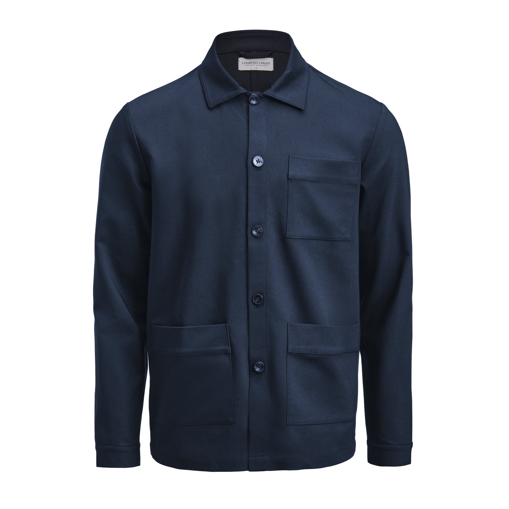 Patch Pocket Overshirt Unisex Navy