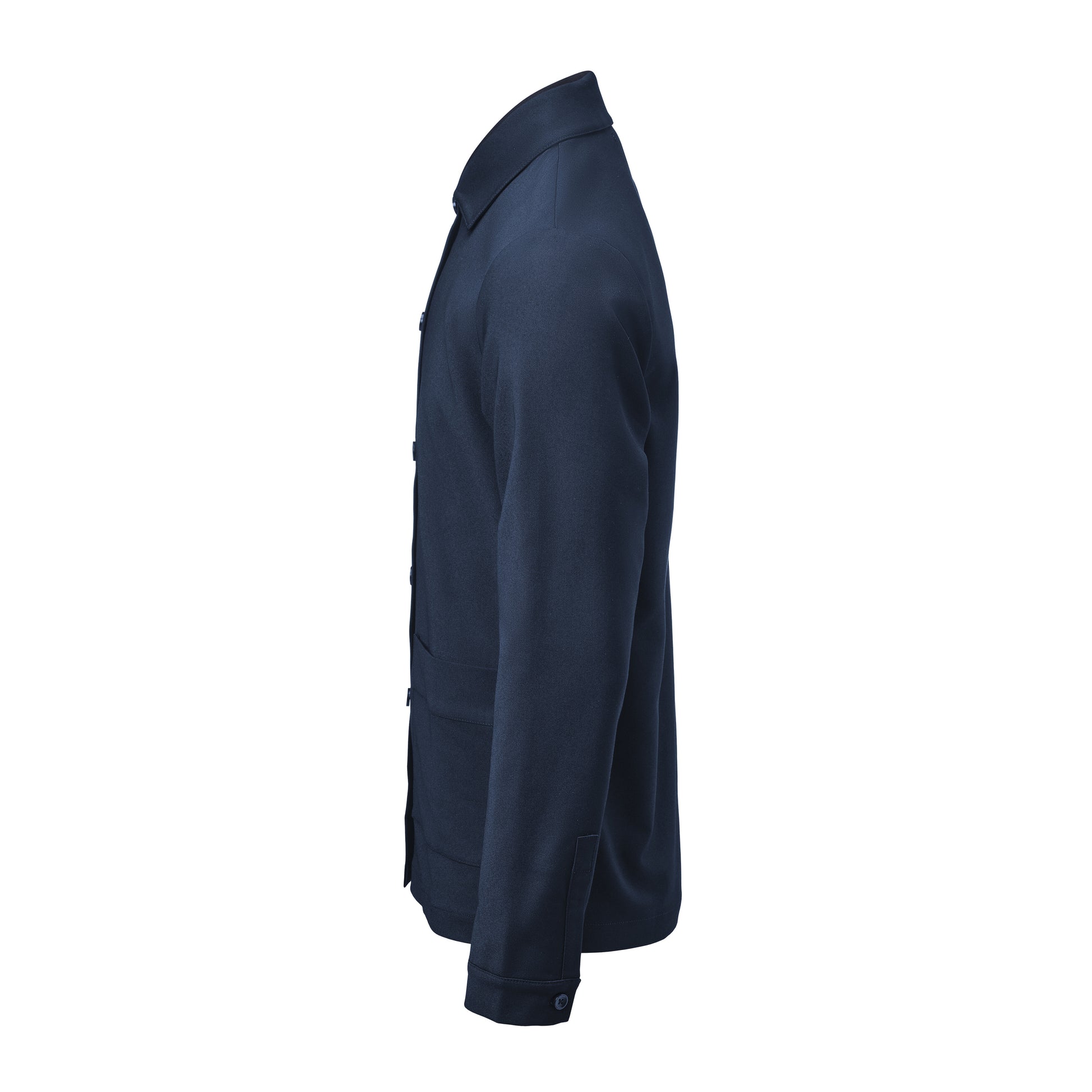 Patch Pocket Overshirt Unisex Navy