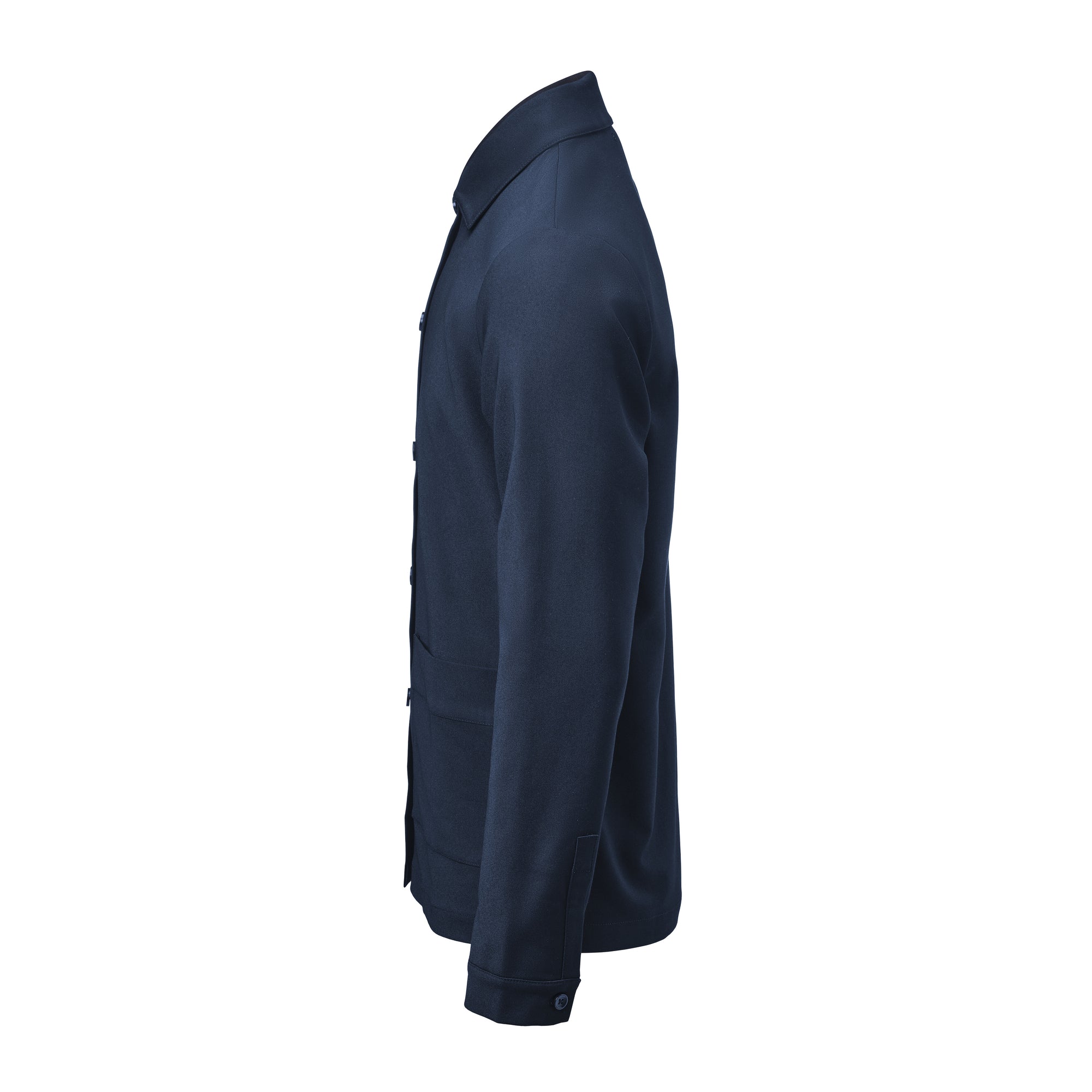 Patch Pocket Overshirt Unisex Navy