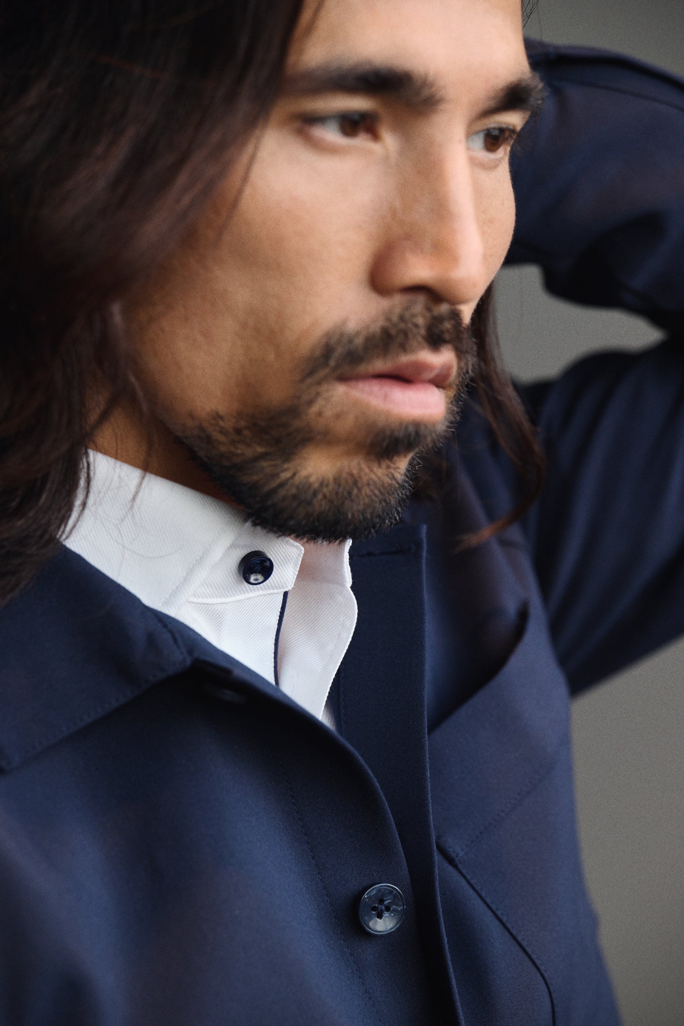 Patch Pocket Overshirt Unisex Black