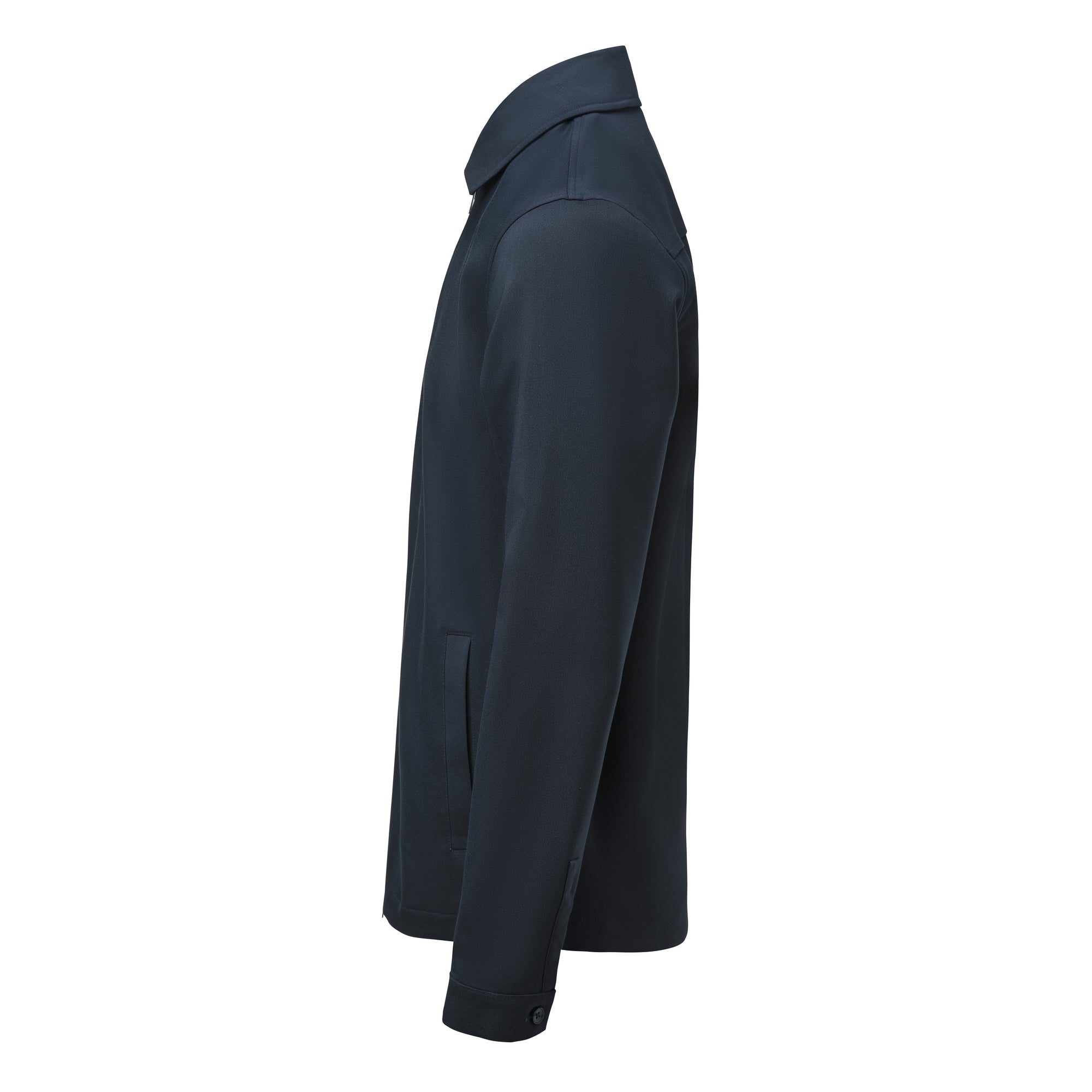 Modern Zip Overshirt Navy
