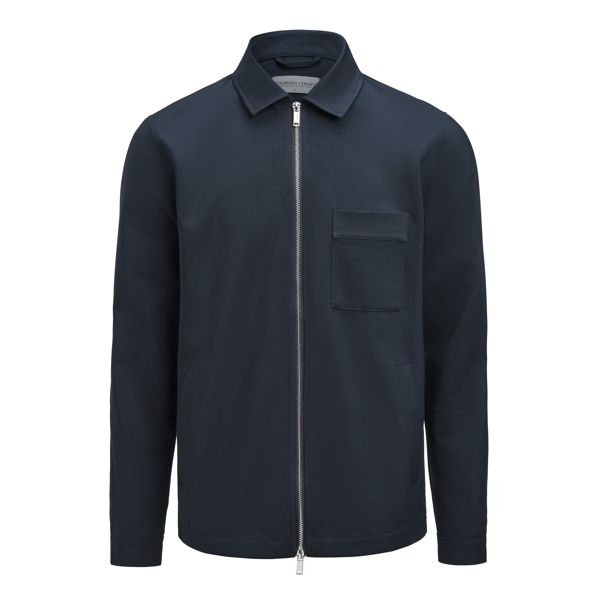 Modern Zip Overshirt Navy