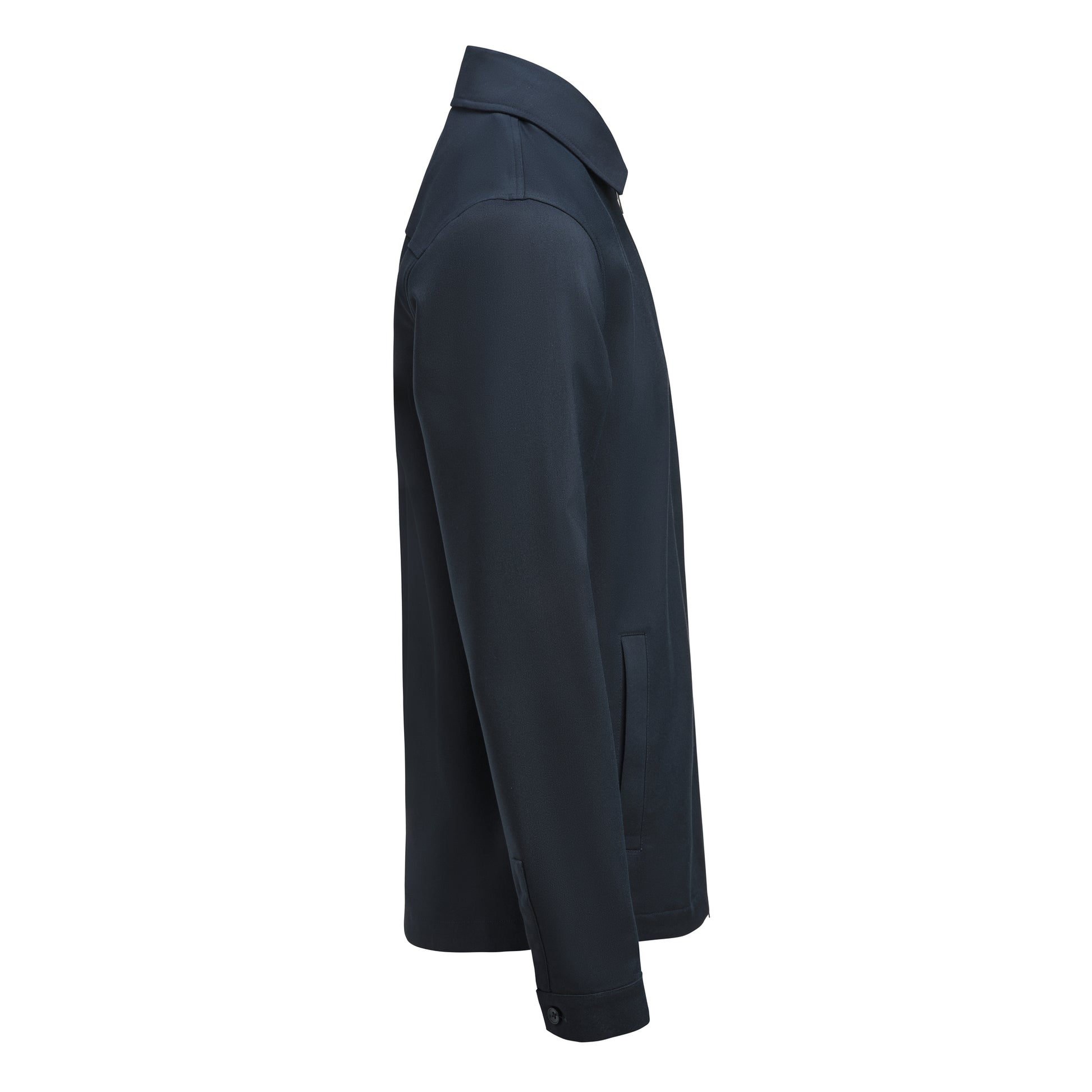 Modern Zip Overshirt Navy