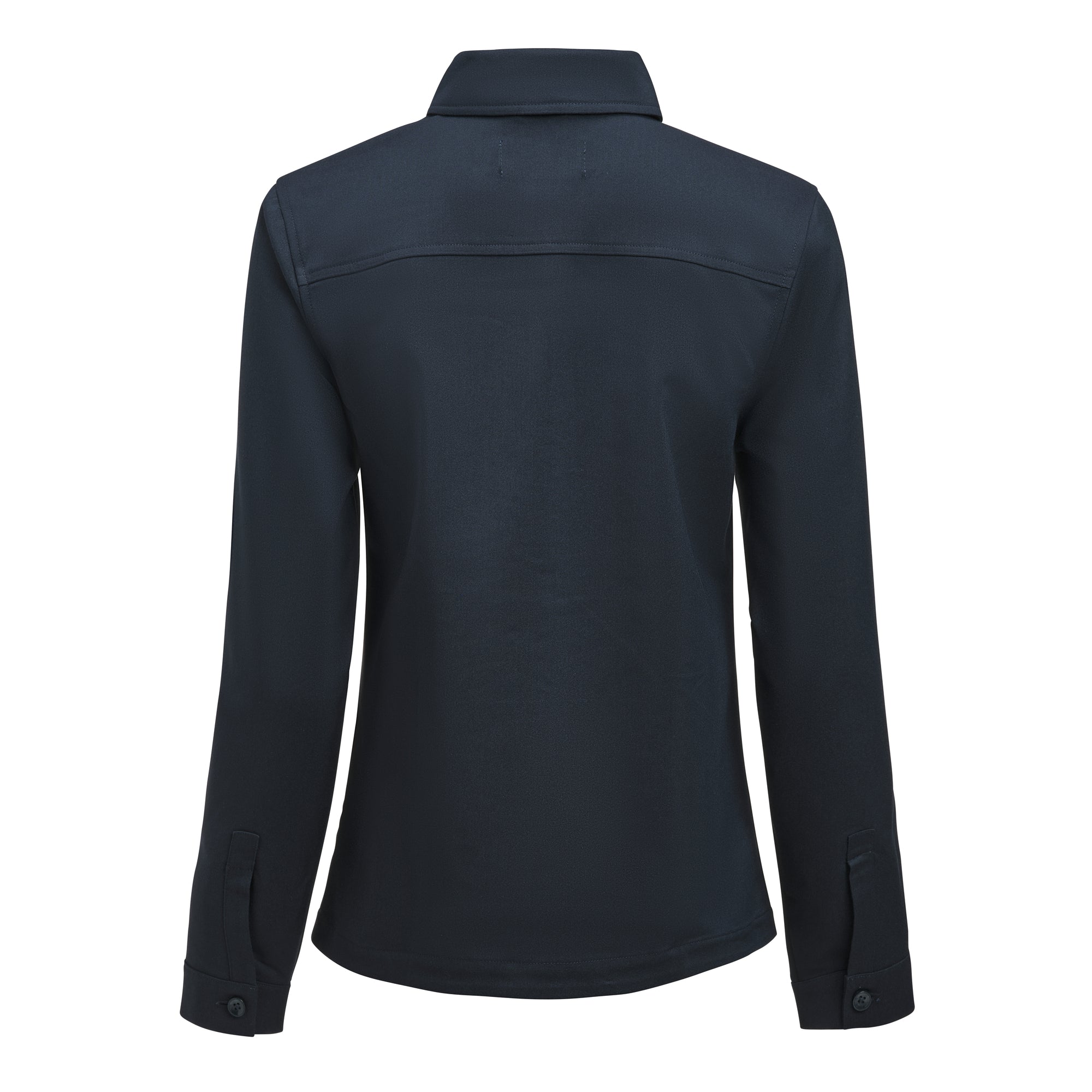 Modern Zip Overshirt Woman Navy