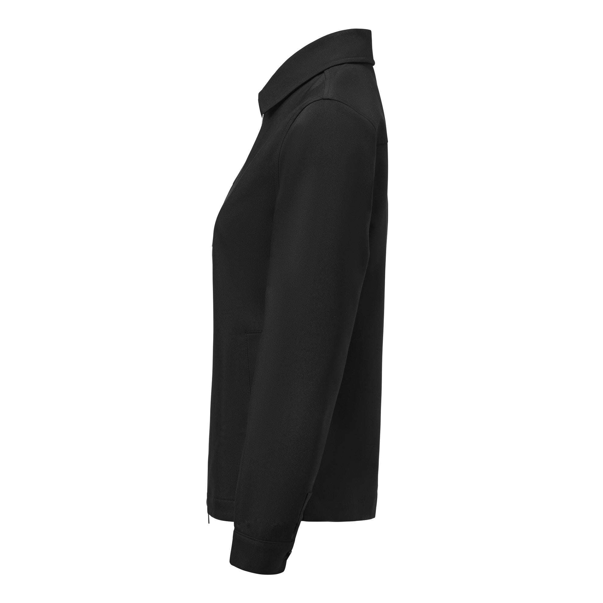 Modern Zip Overshirt Woman Black