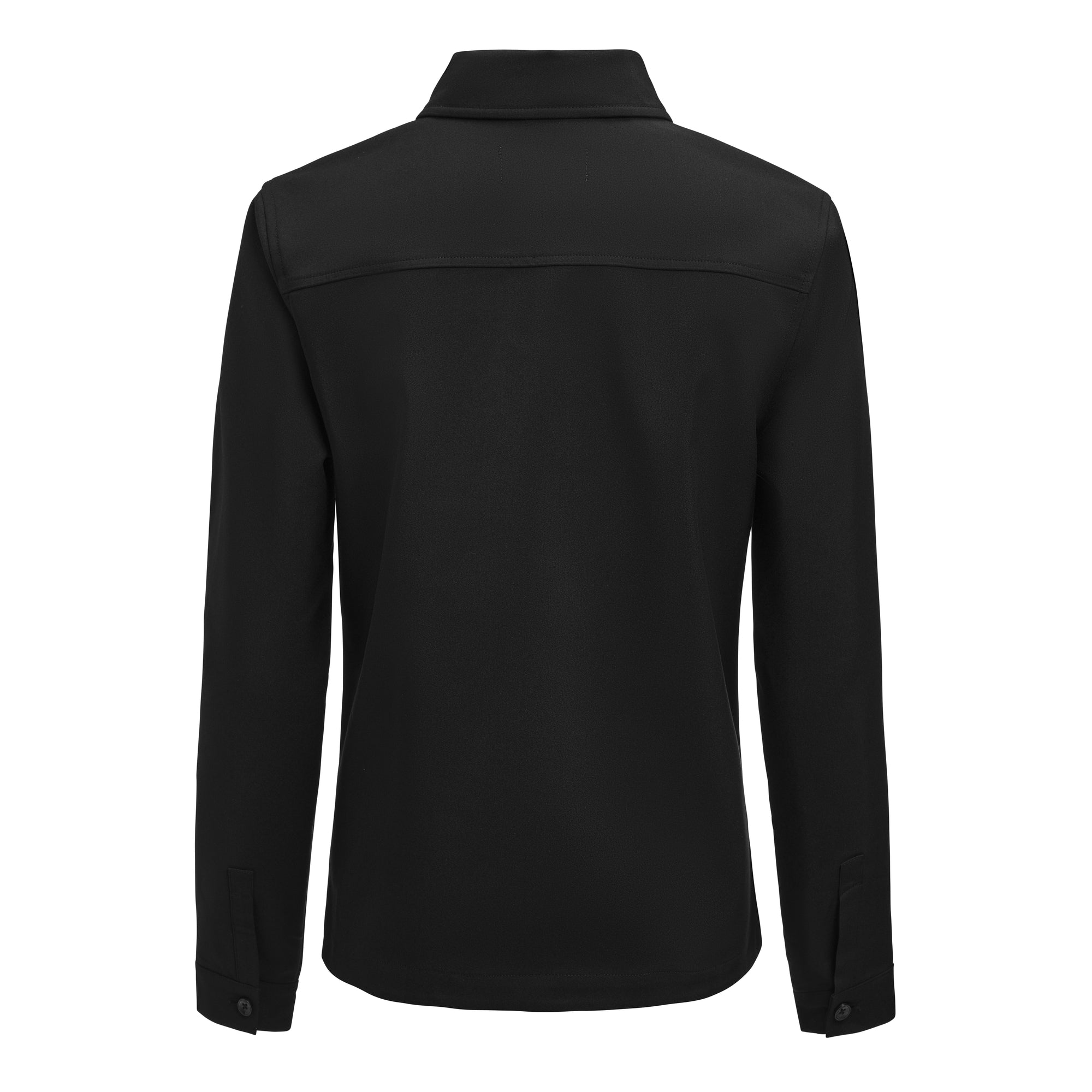 Modern Zip Overshirt Woman Black