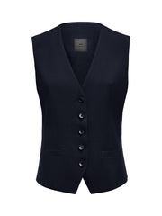 Signature Suit Vest Woman Navy