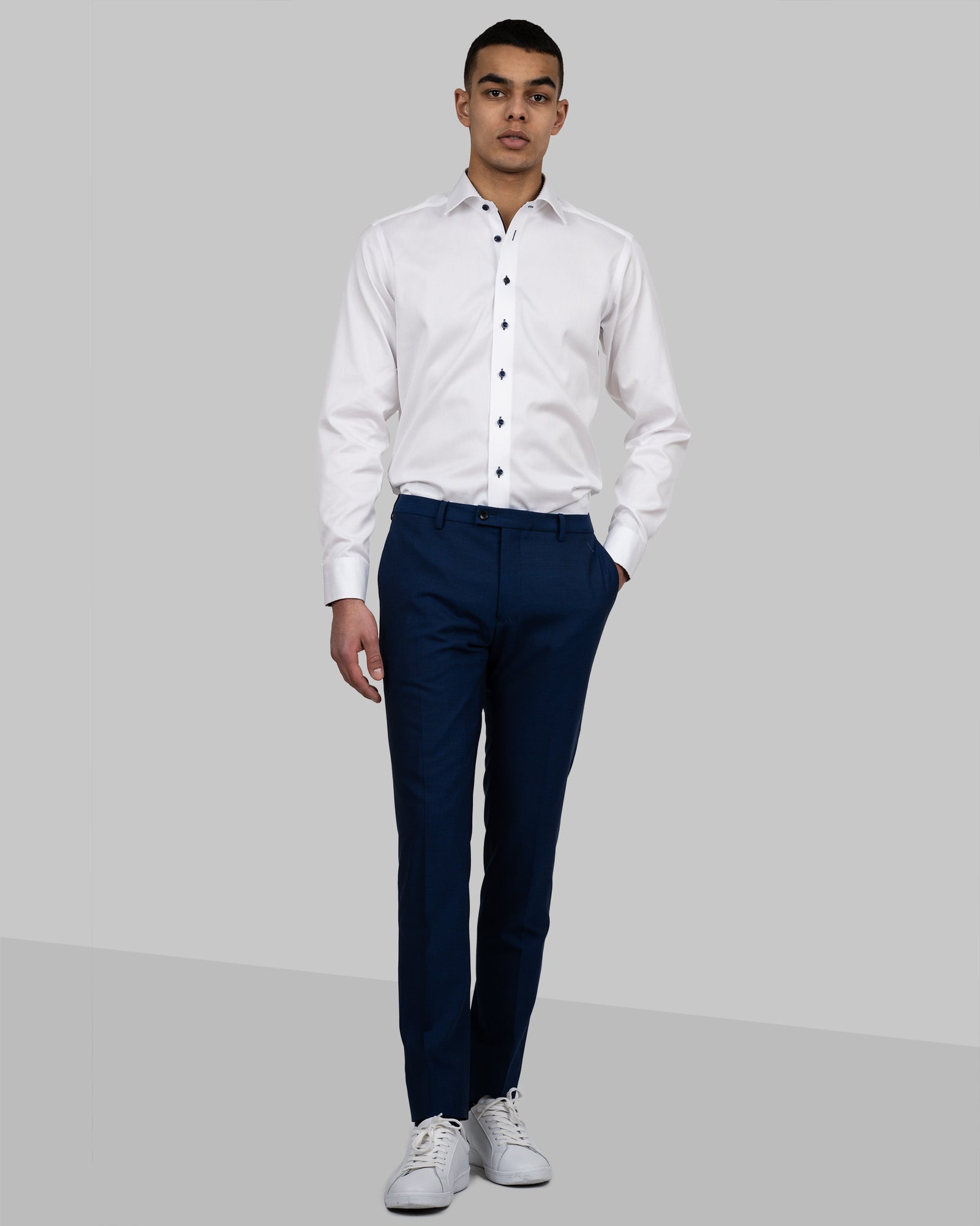 JH&F Classic Trousers Navy Melange