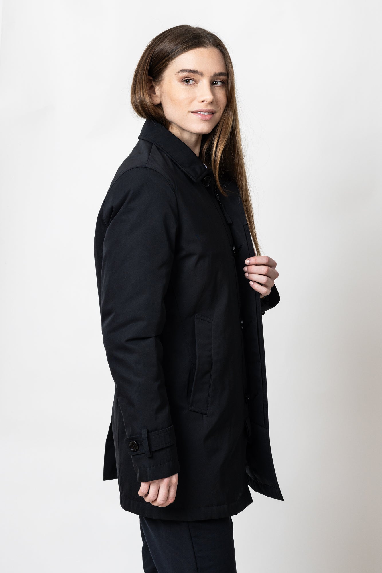 The Car Coat Woman Black