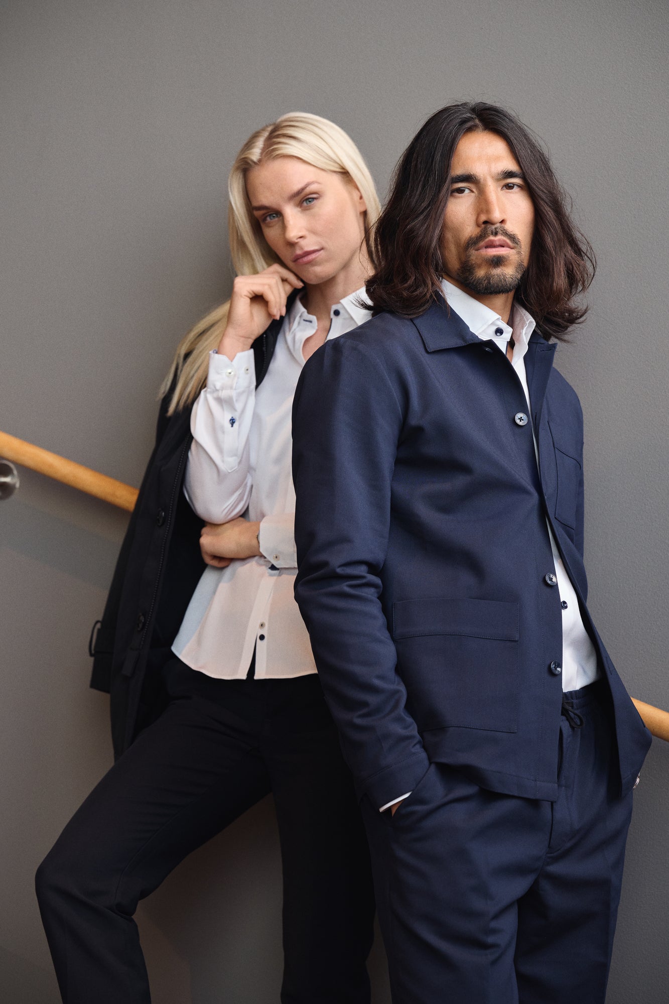 Patch Pocket Overshirt Unisex Black