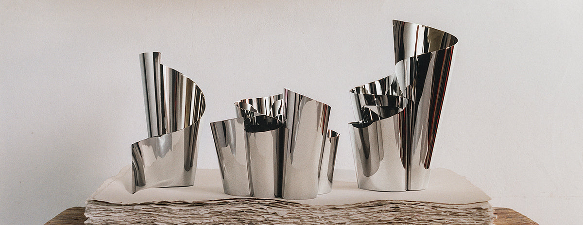 Fold Vase, Small Stål - FIGJ10021120