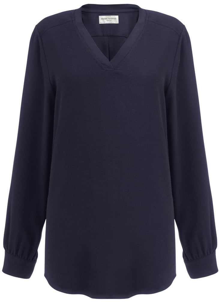 Como V-Neck L/E crepe (D) - TV2418
