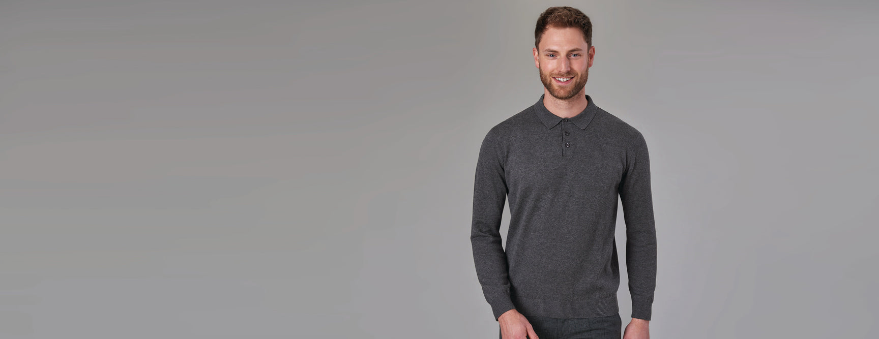 Casper Knit Polo L/E Herre - TV4219