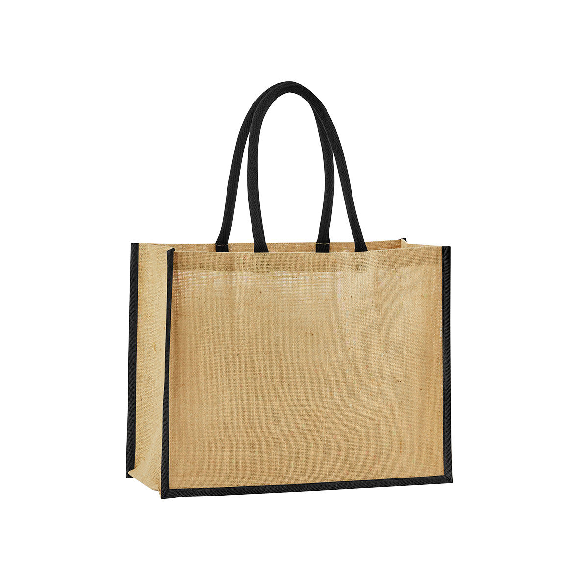 Natural starched jute classic shopper