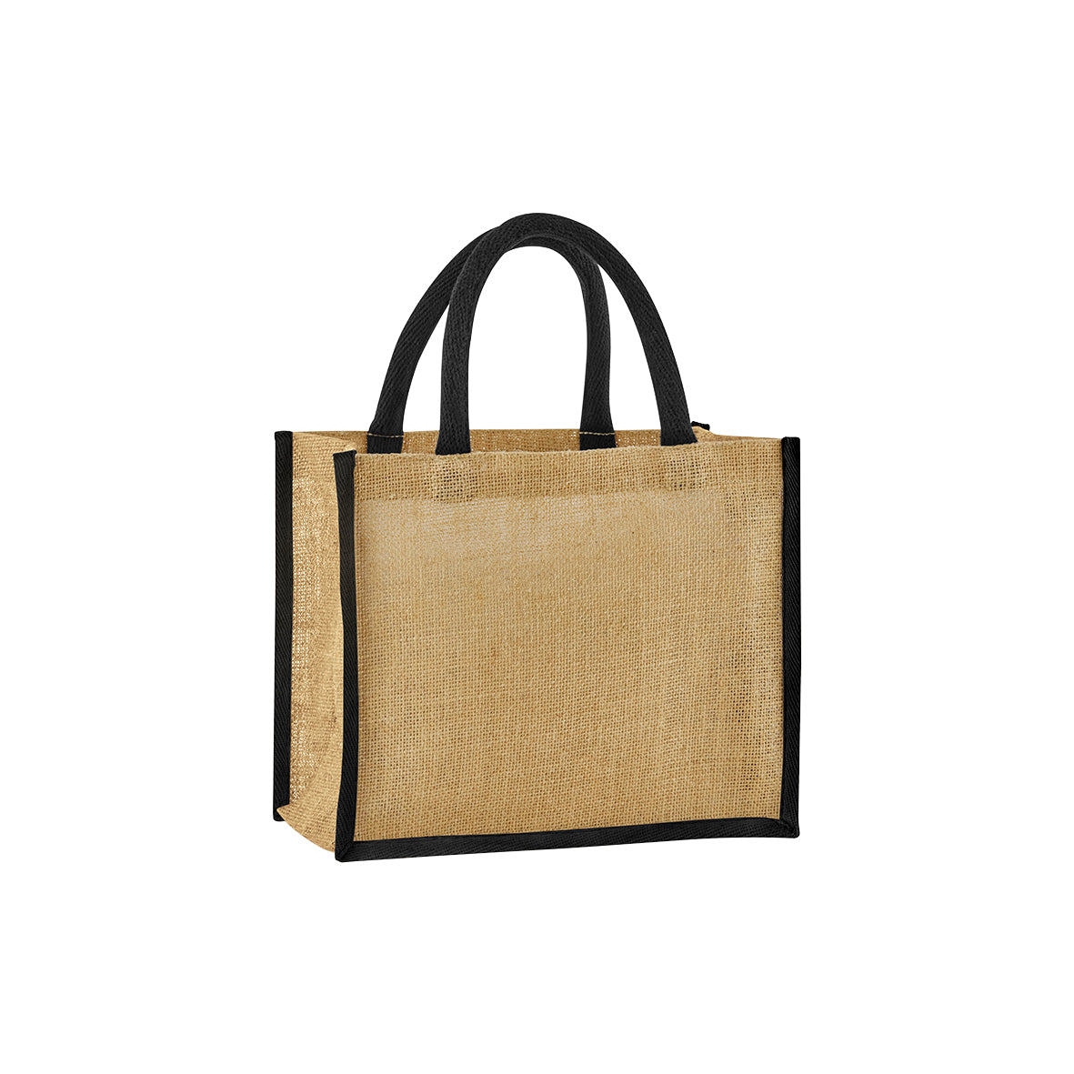 Natural starched jute midi tote