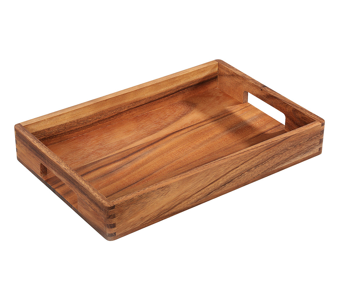 Serveringsbrett i akasie 42 x 28 cm - QZ059250