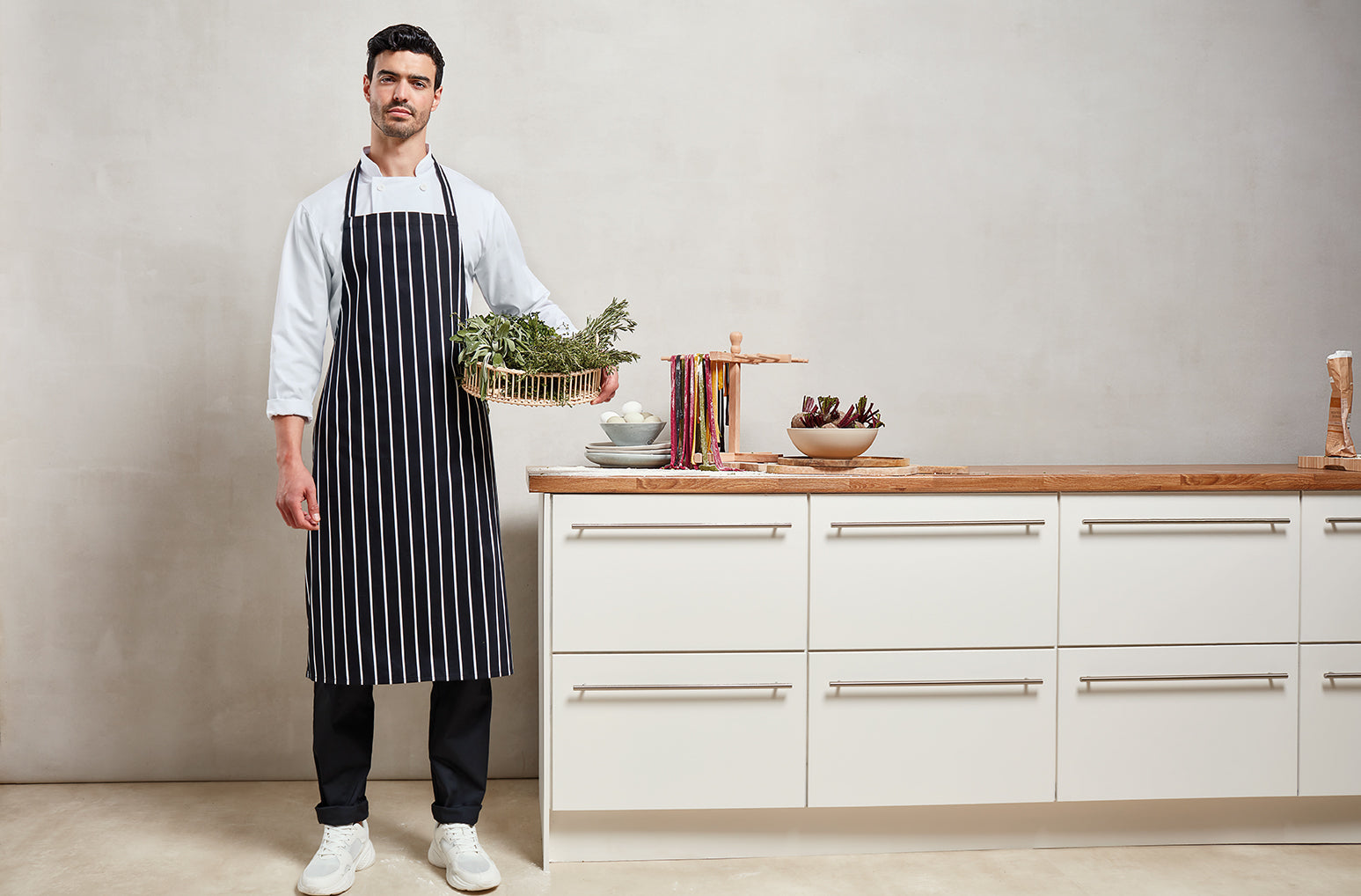 Stripe Apron - P110