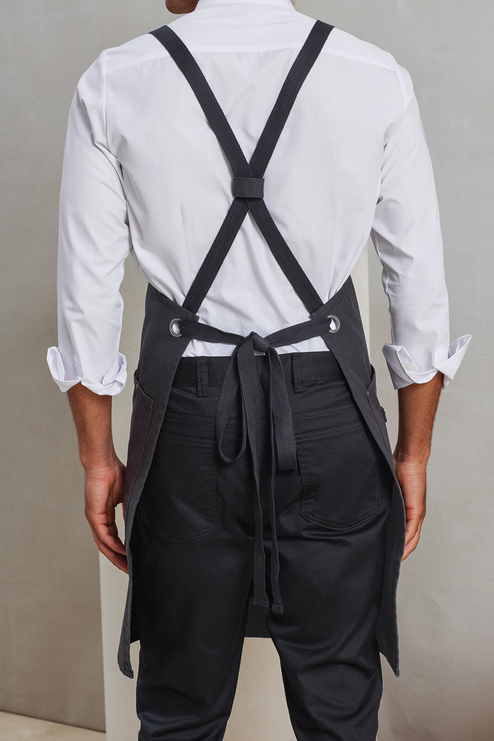 Cross-Back Clip Bib Apron - P182