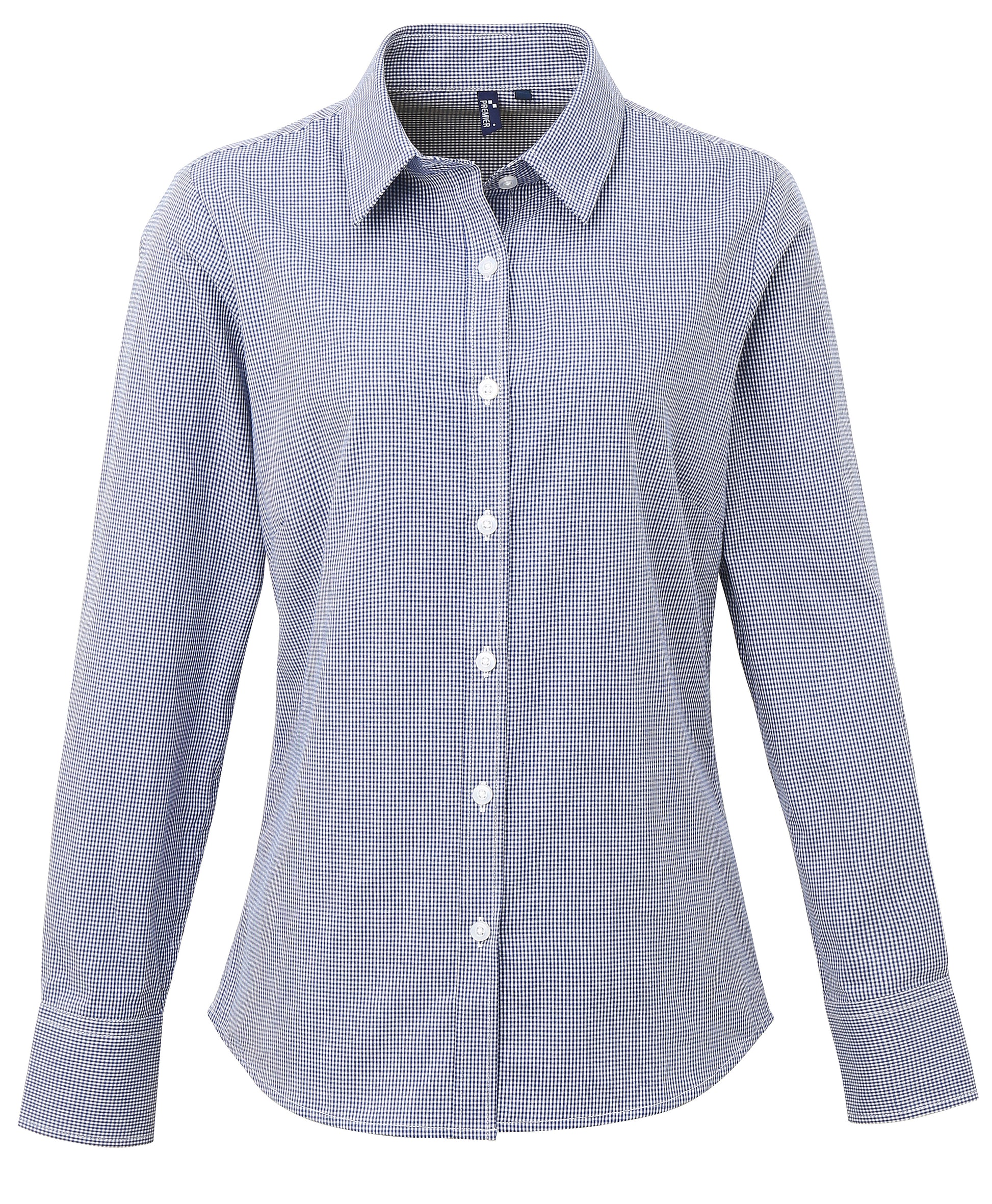 Ladies Gingham L/S - P320
