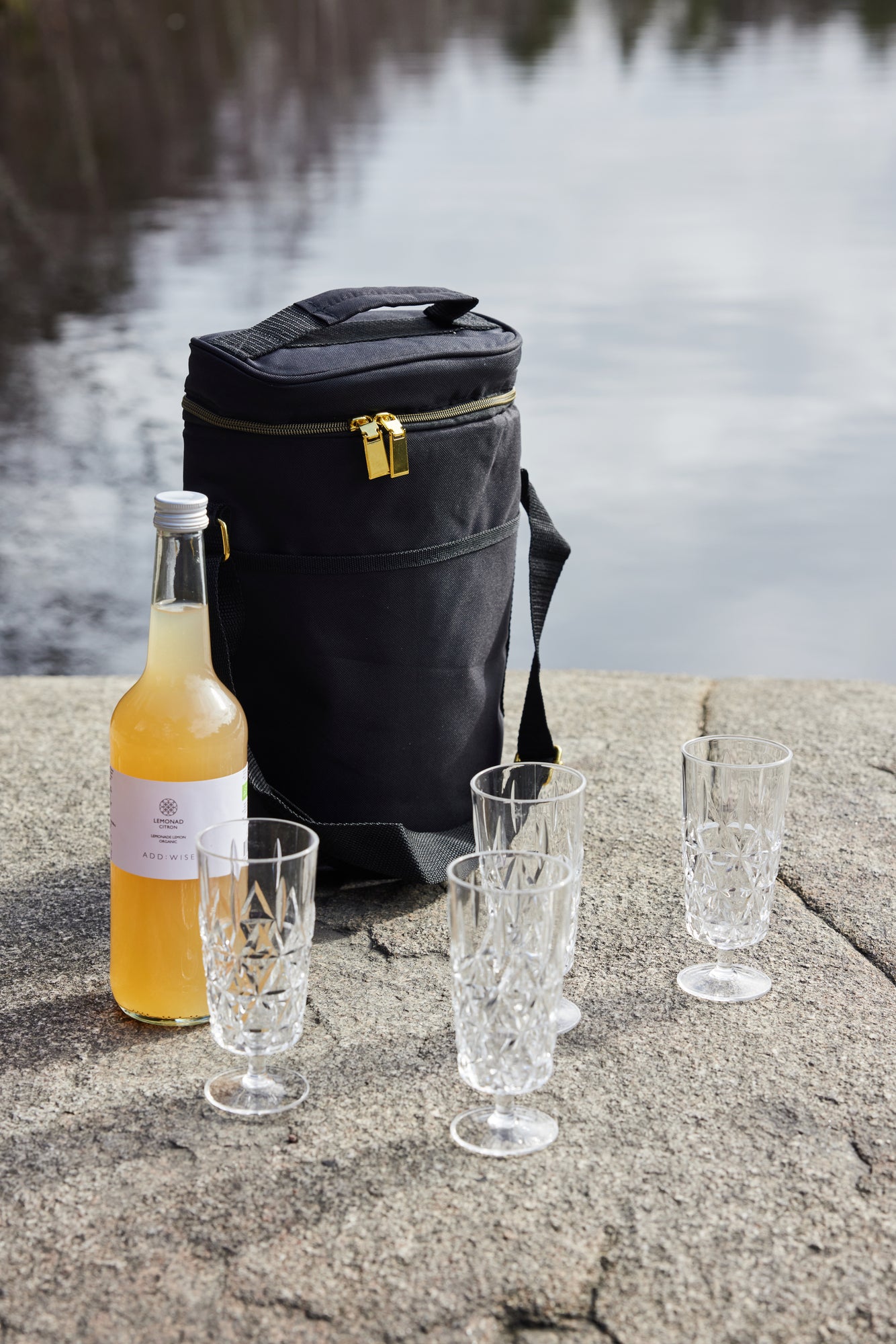 Piknik Juni Glass, Høy, 4-pk.