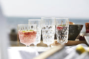 Piknik Juni Glass, Høy, 4-pk.