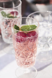Piknik Juni Glass, Høy, 4-pk.
